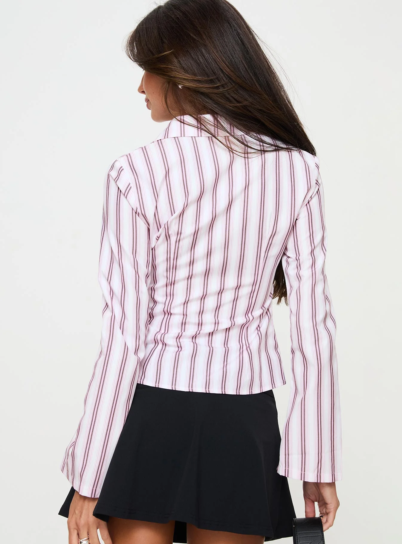Anni Pinstripe Shirt Pink - Image 5
