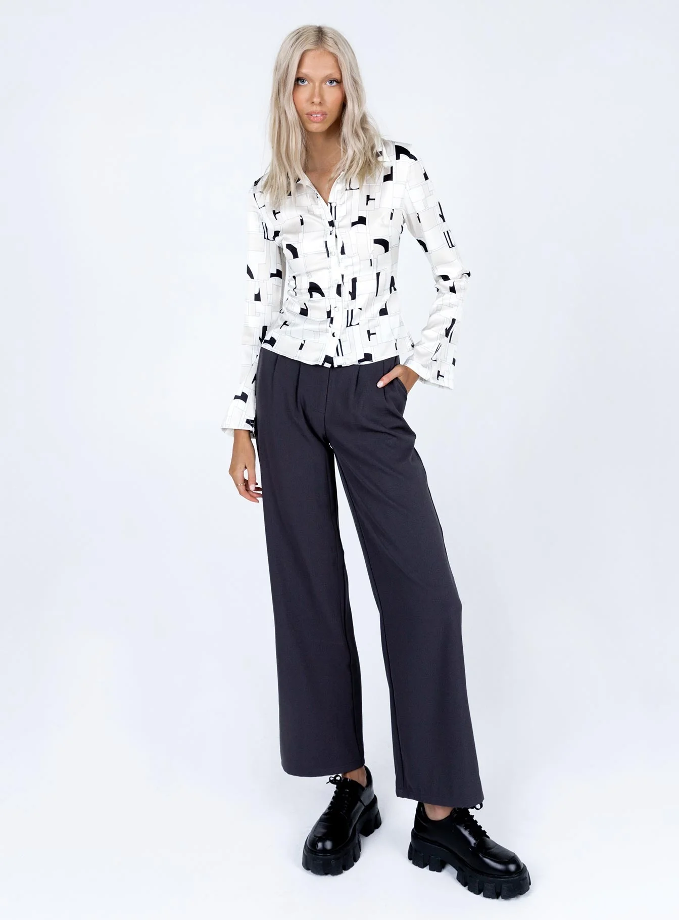 Anni Shirt Beige Multi - Image 3