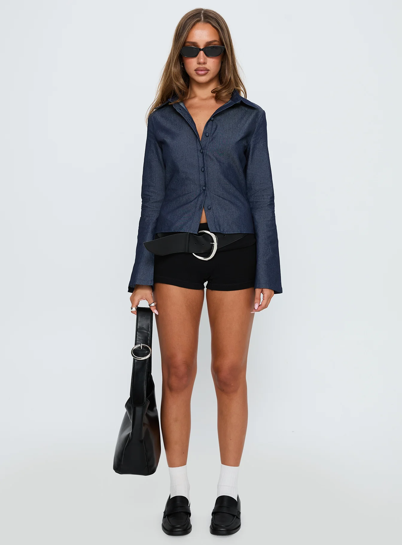 Anni Shirt Blue Denim - Image 7