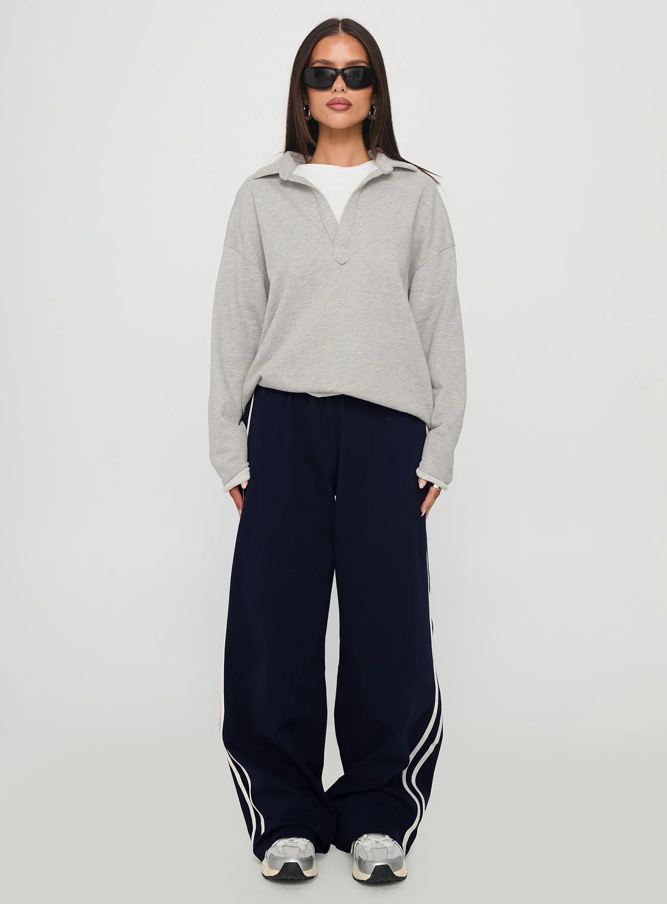 Another Level Collared Jumper Grey - Image 6