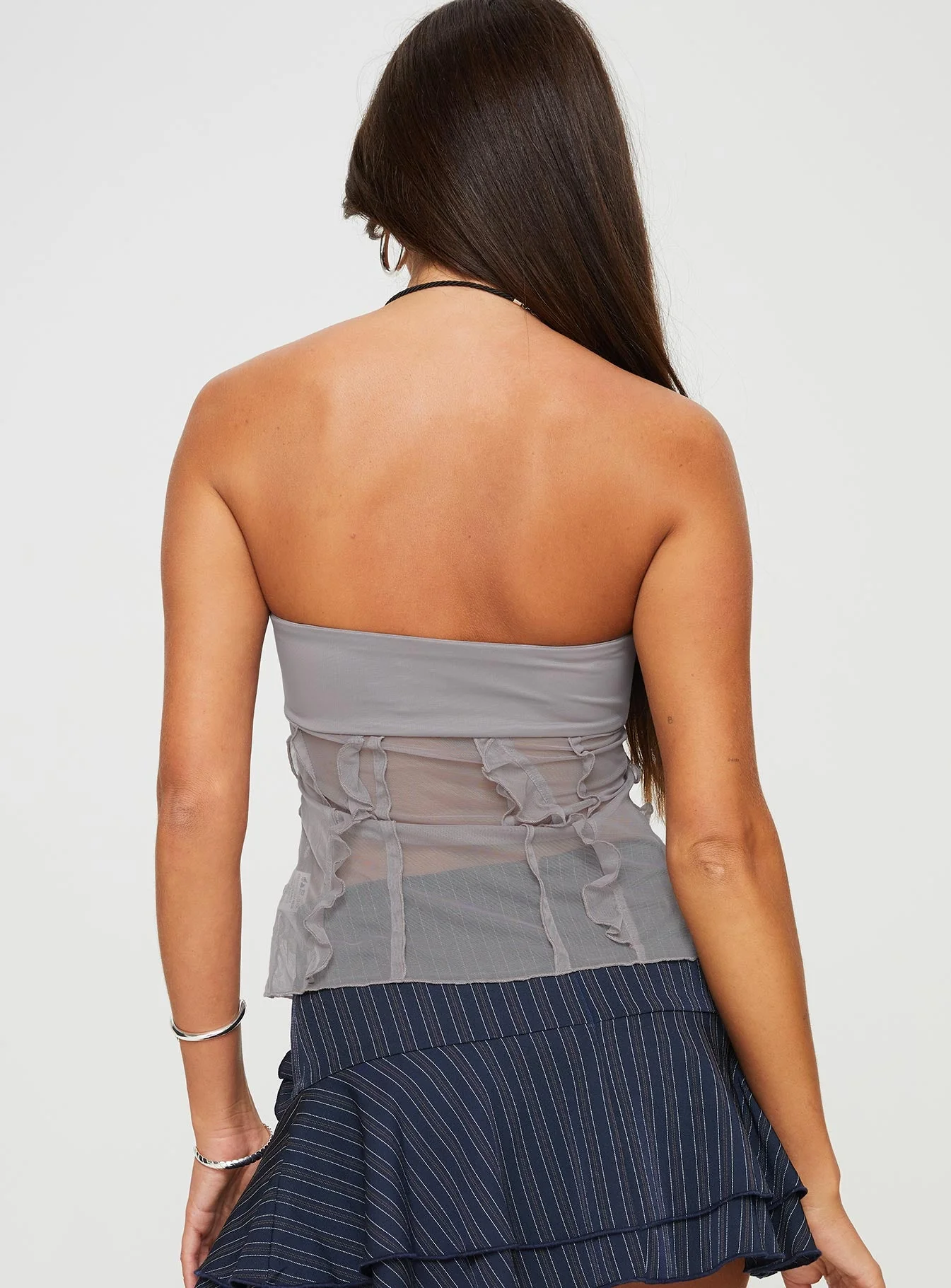 Anton Ruffle Tube Top Soot - Image 5