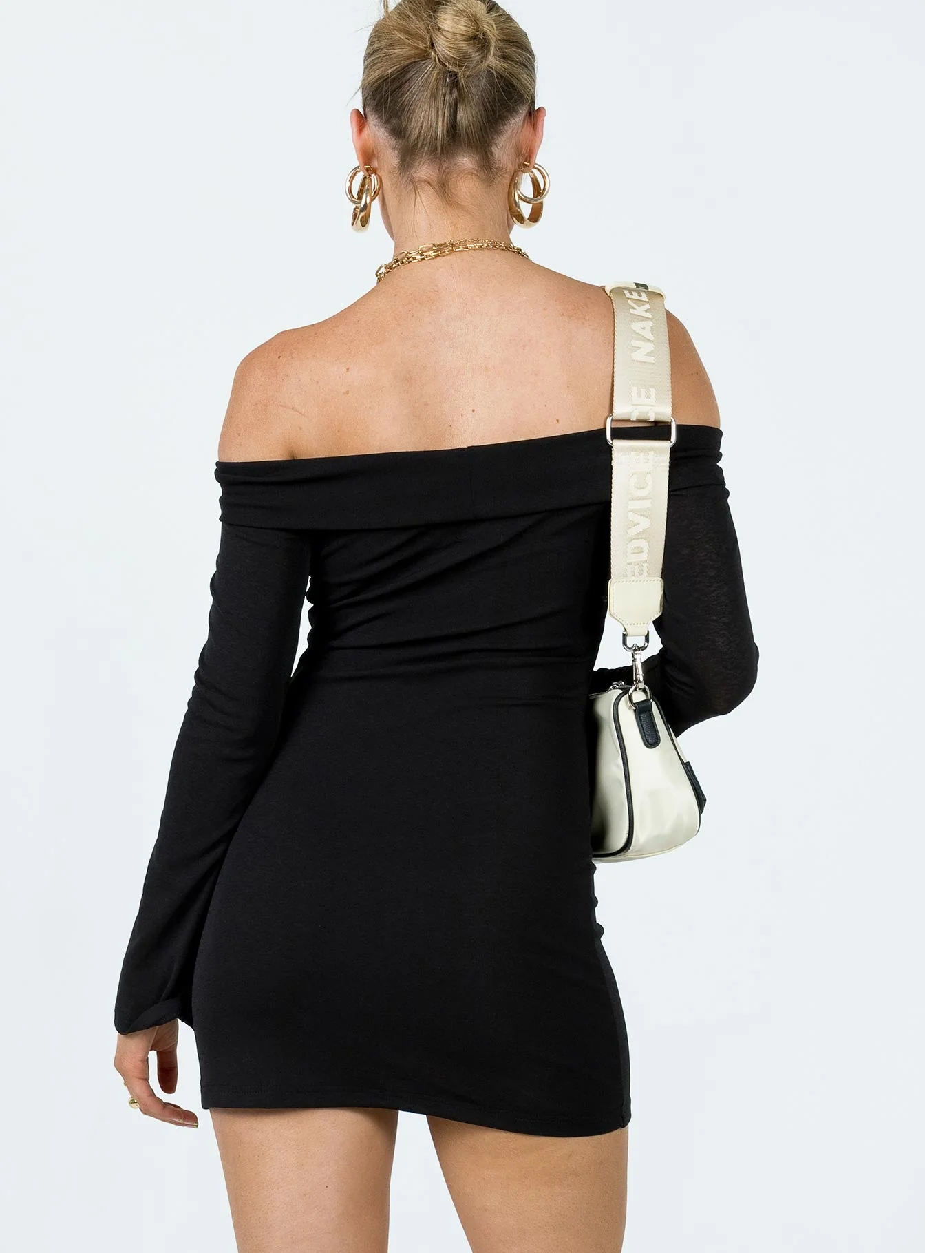 Anya Mini Dress Black - Image 5