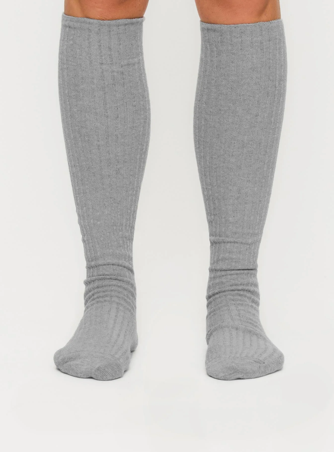 Apatow Knee High Socks Grey - Image 3