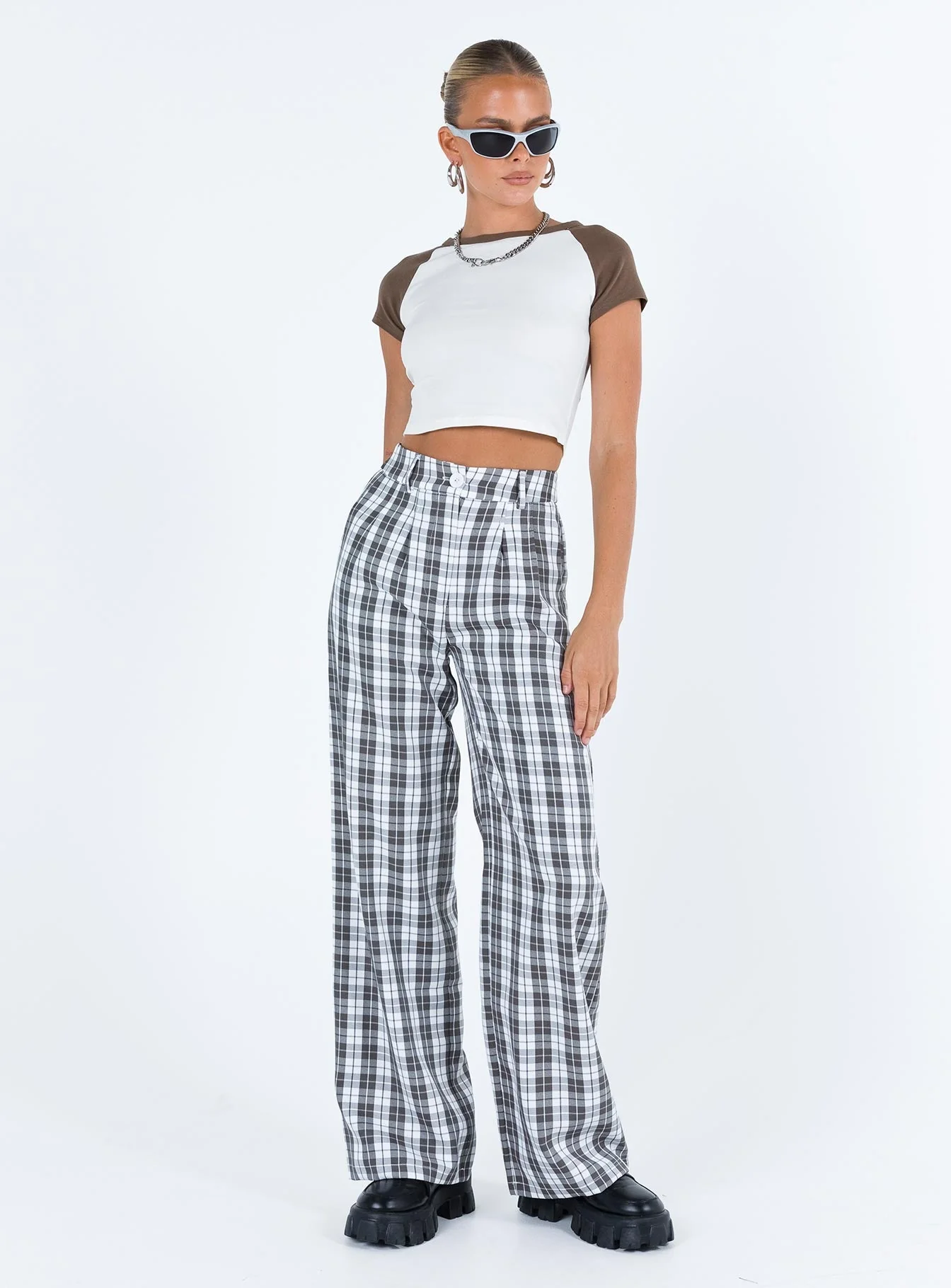 Archer Pants Grey Plaid - Image 3