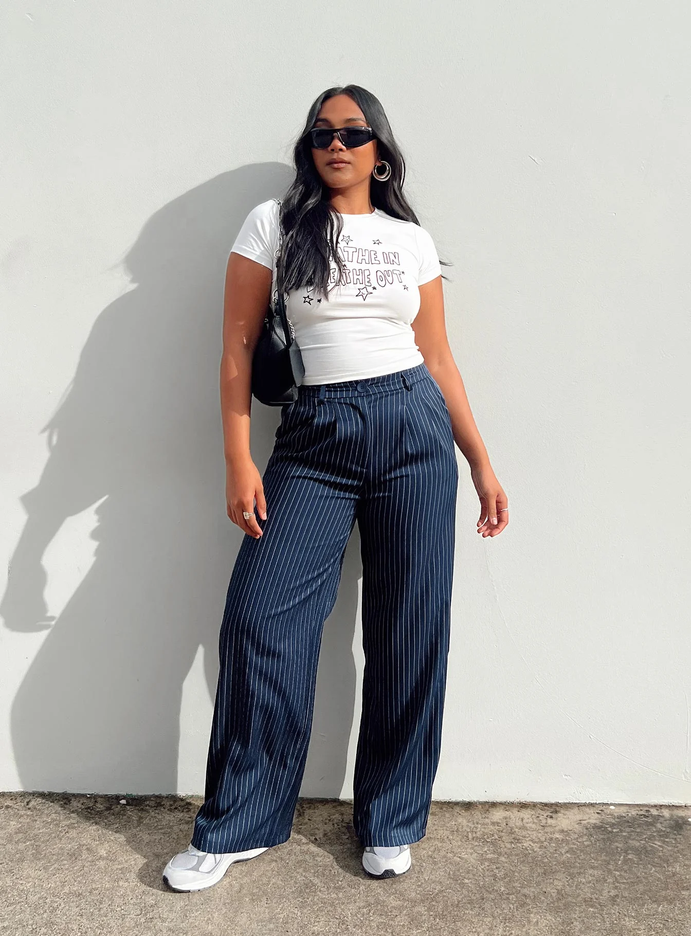 Archer Pants Pinstripe Navy - Image 6