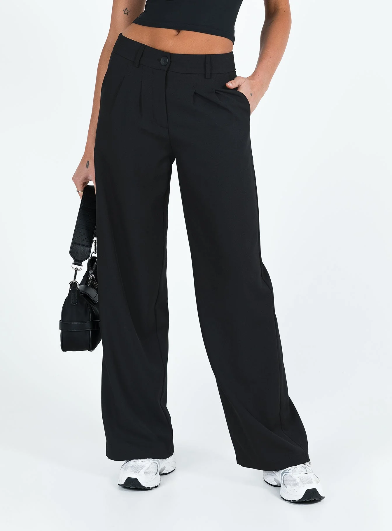 Archie Low Rise Pants Black - Image 2
