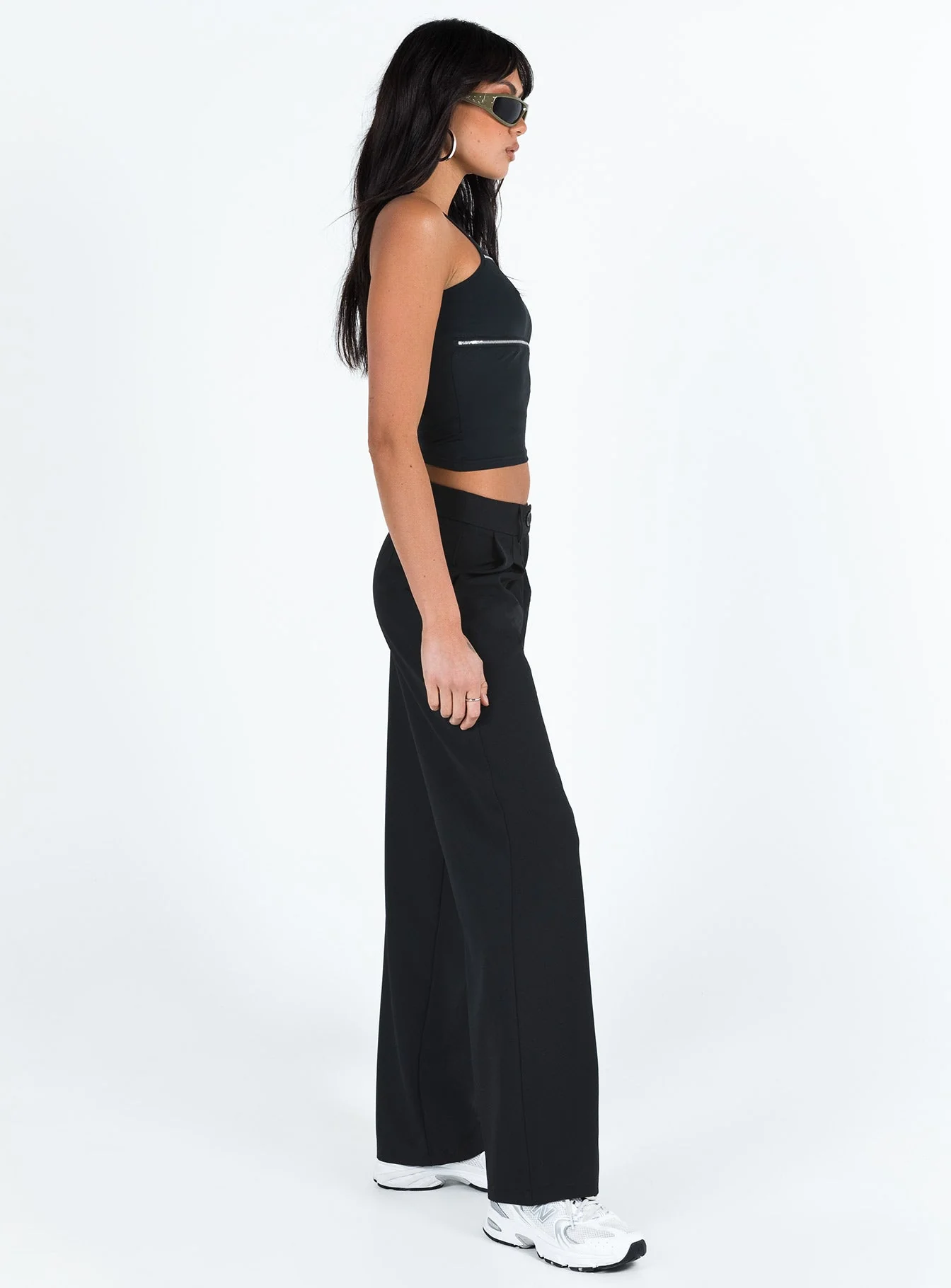 Archie Low Rise Pants Black - Image 4