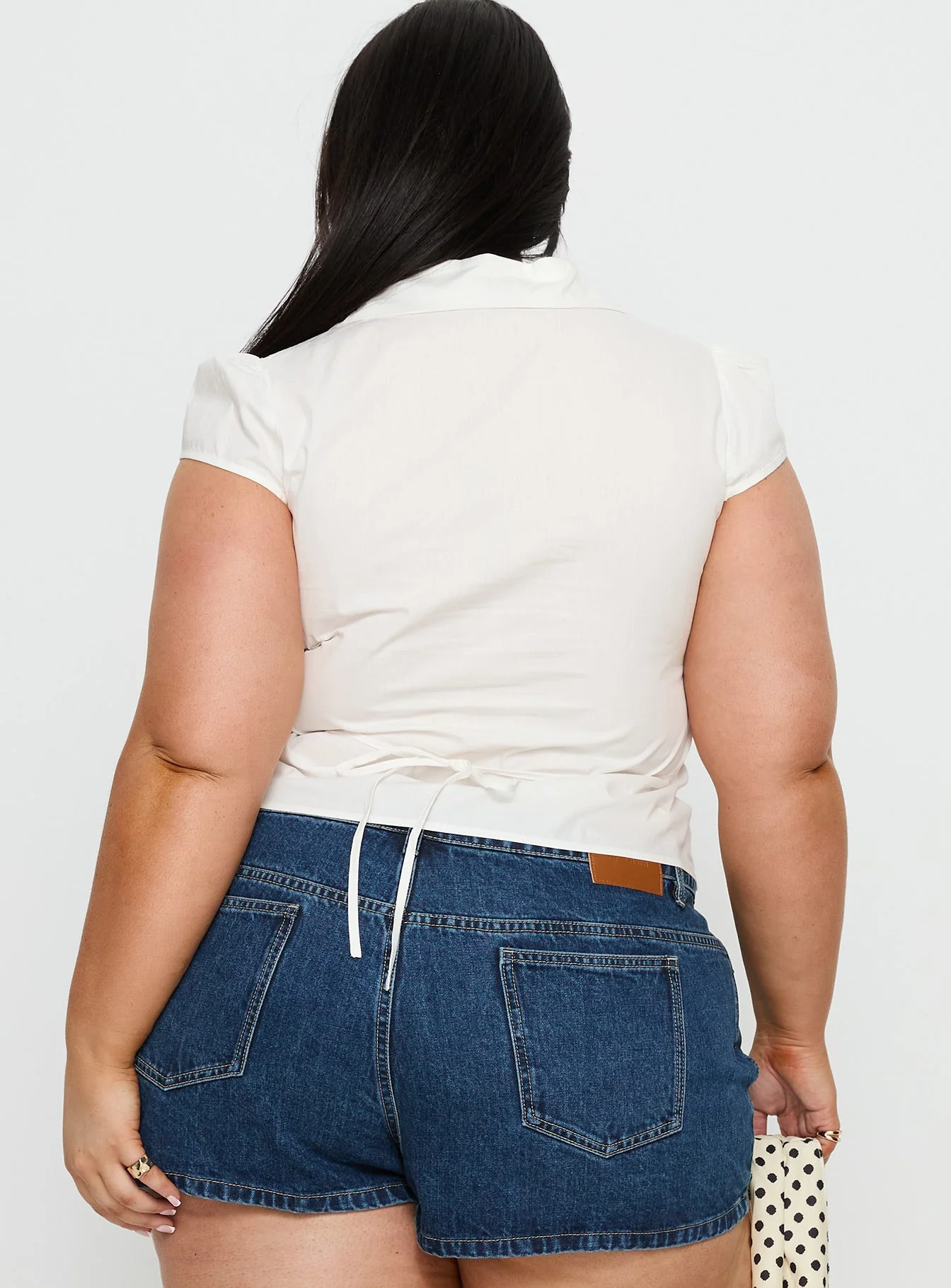 Arianwyn Short Sleeve Shirt White Curve - Image 5