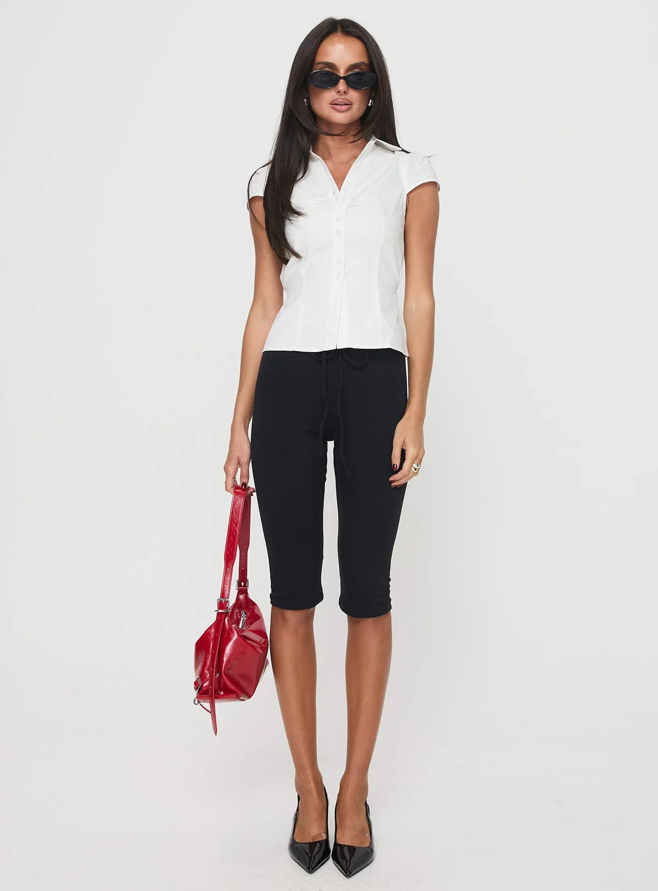 Arianwyn Short Sleeve Shirt White Petite - Image 7