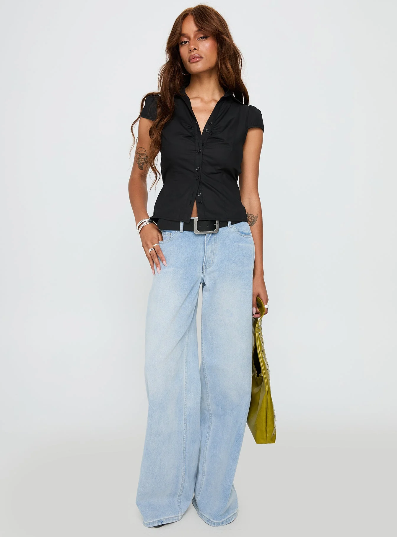 Arianwyn Short Sleeve Shirt Black - Image 3
