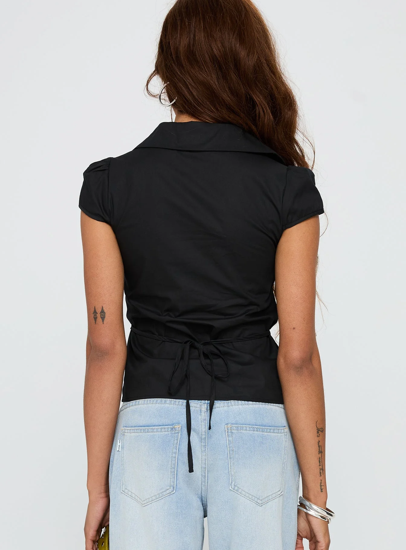Arianwyn Short Sleeve Shirt Black - Image 5