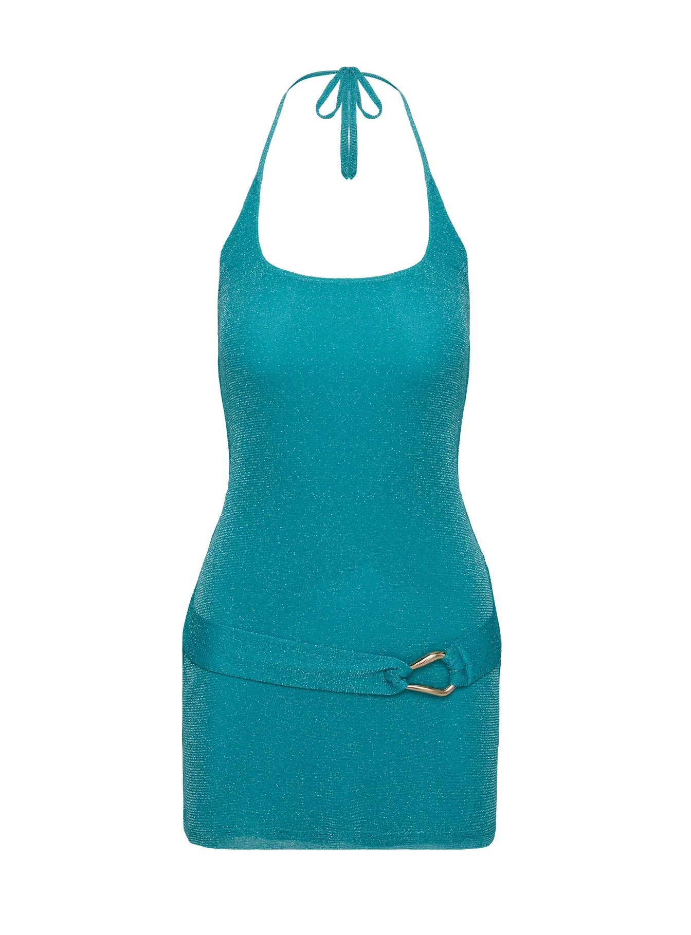 Armonia Mini Dress Teal - Image 14