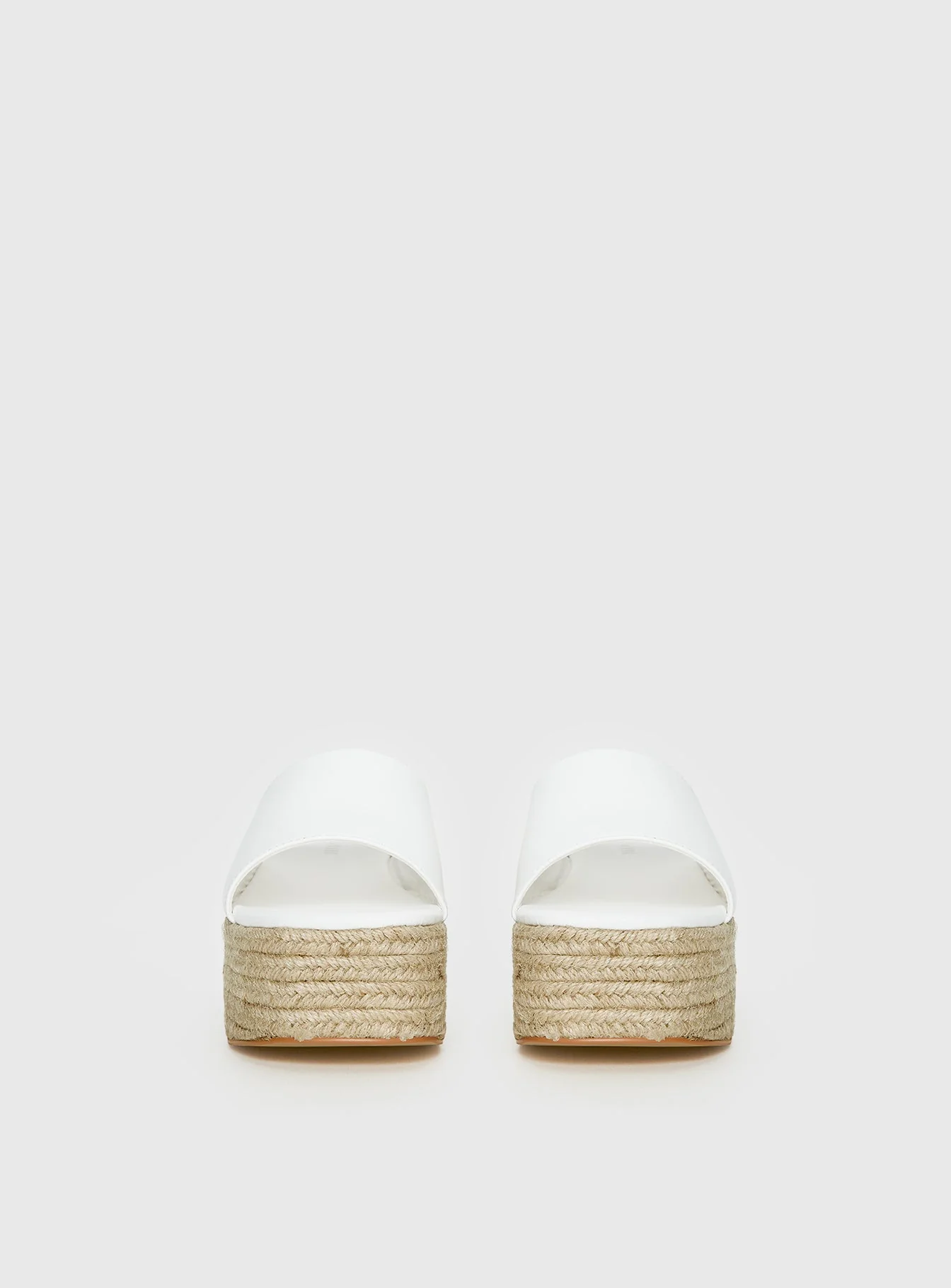 Arton Espadrille Platform Sandals White - Image 4