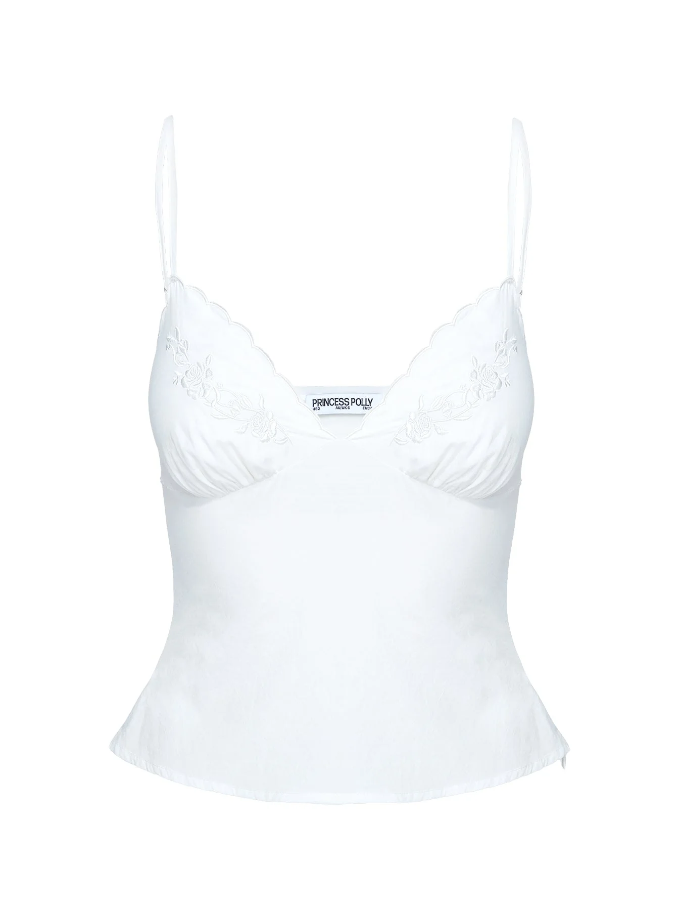 Aruba Embroidered Cami White - Image 10