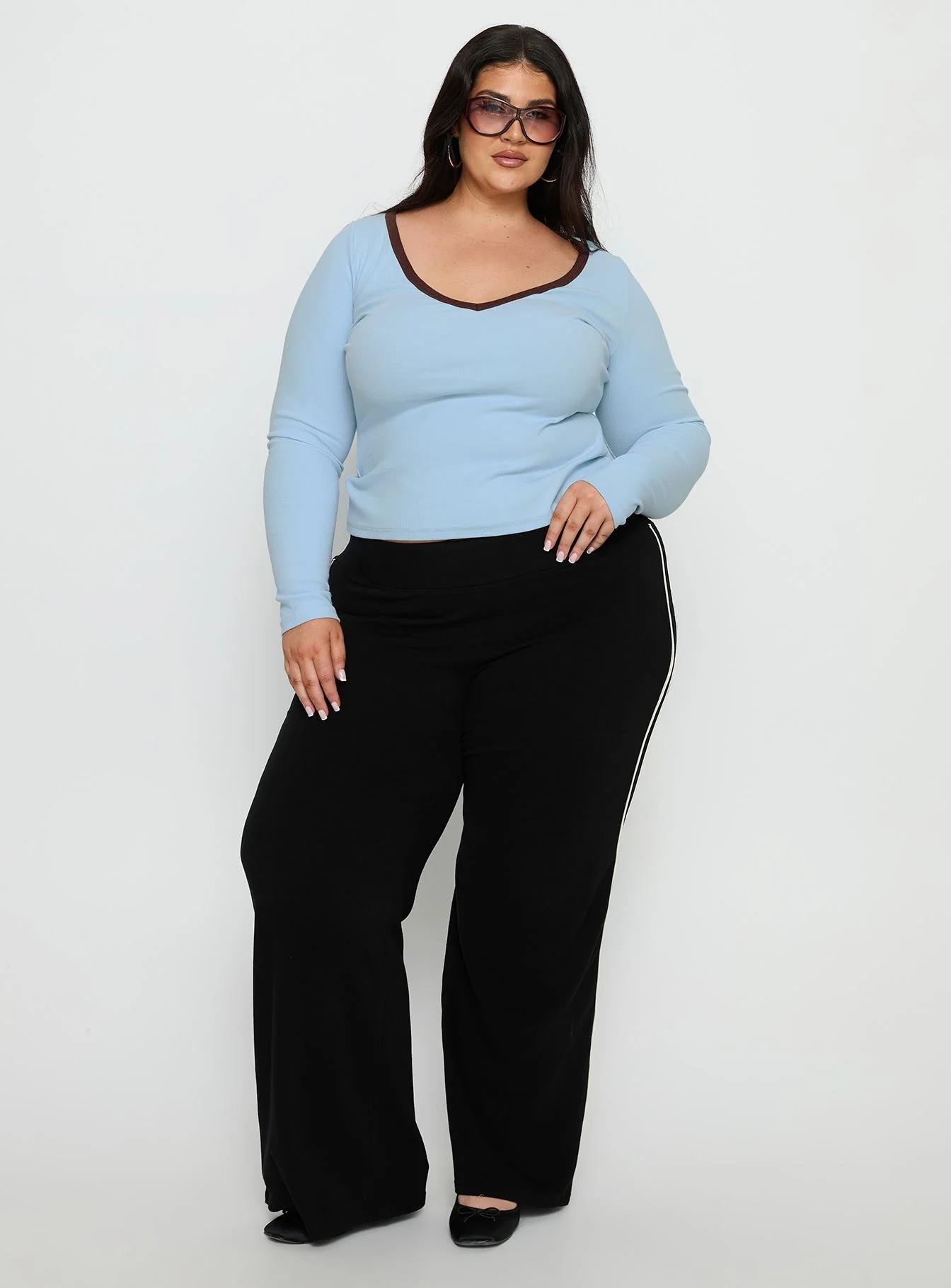 Ascenda Straight Leg Track Pant Black Curve - Image 3