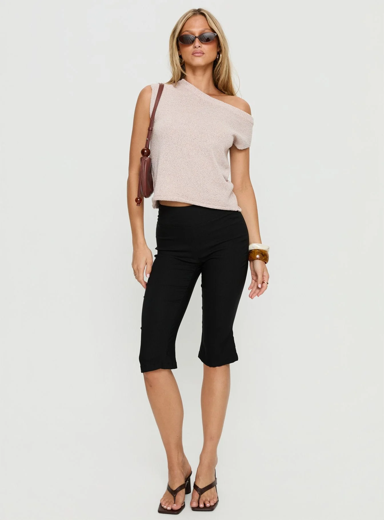 Ashfield Off Shoulder Top Oat - Image 3