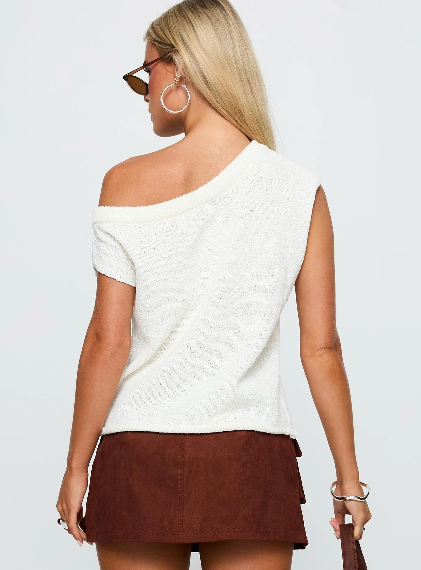 Ashfield Off Shoulder Top White - Image 5