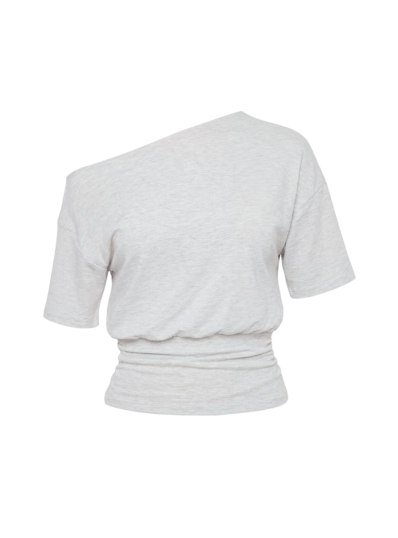 Ashlinn Off Shoulder Drapey Top Grey - Image 10