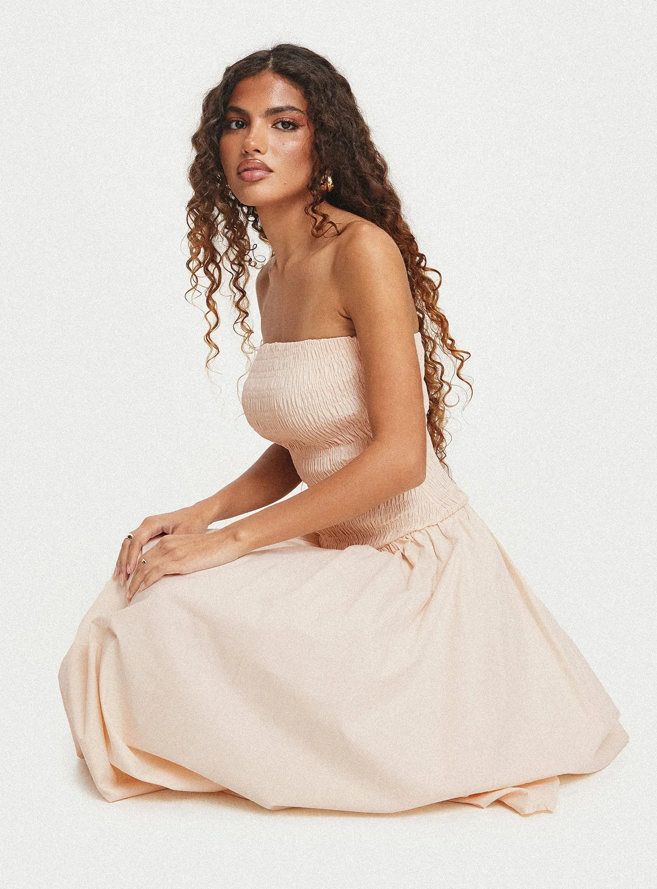 Atara Maxi Dress Cream - Image 7