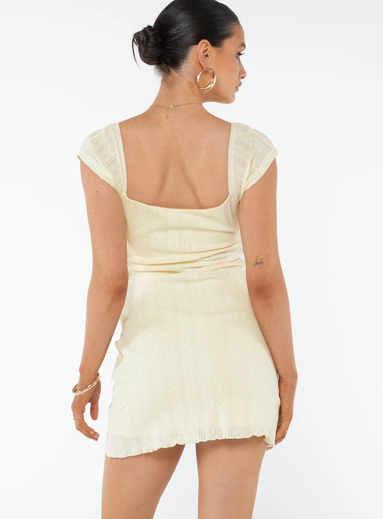 Atticka Mini Dress Yellow - Image 6