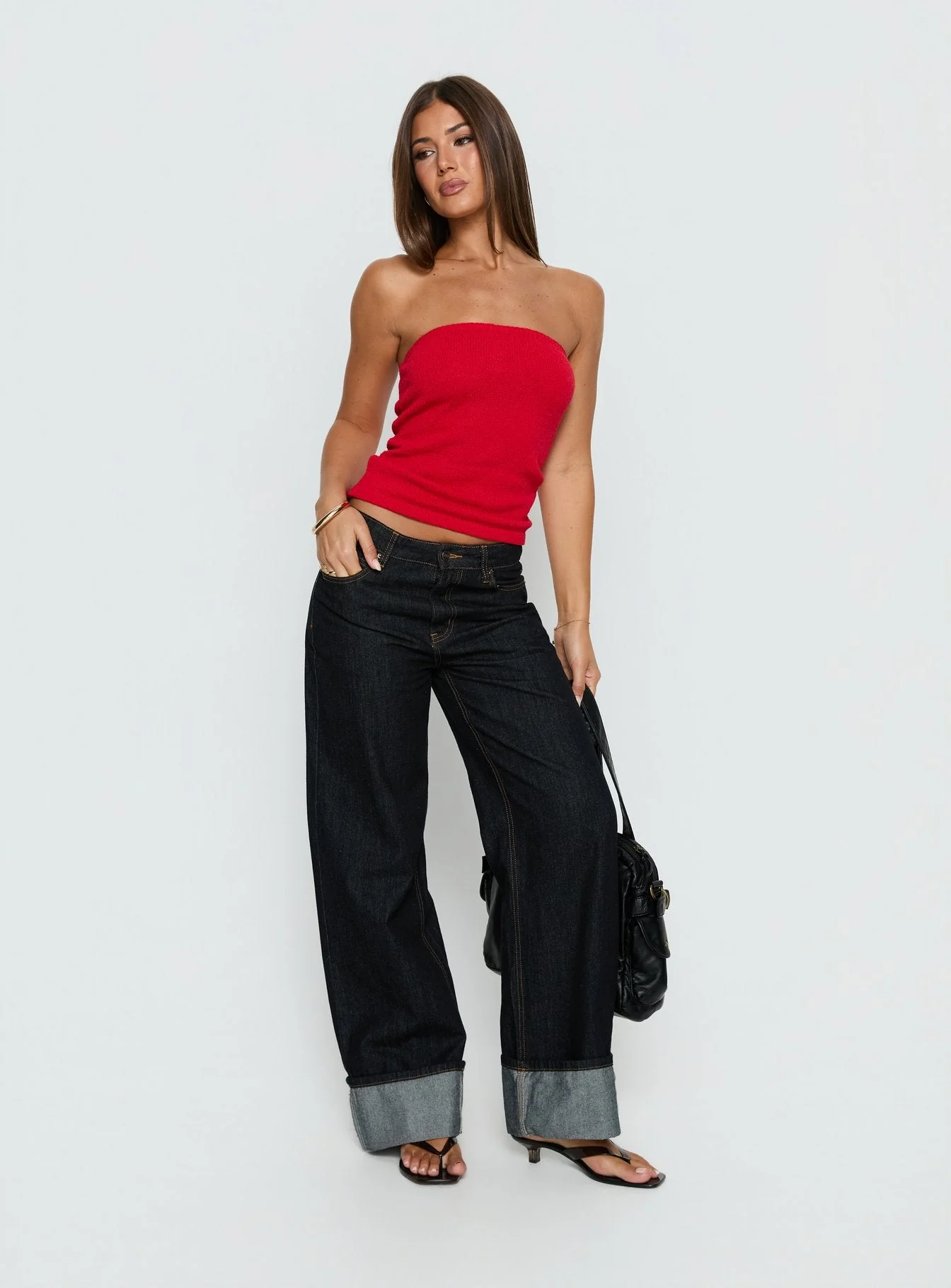Aubrialla Strapless Top Red - Image 3