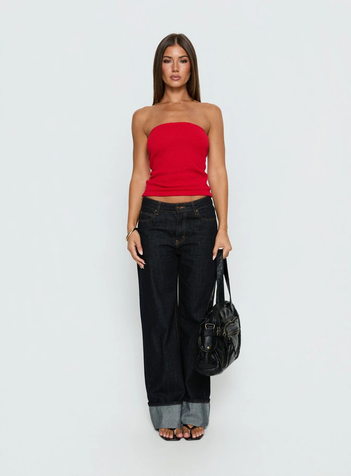 Aubrialla Strapless Top Red - Image 7