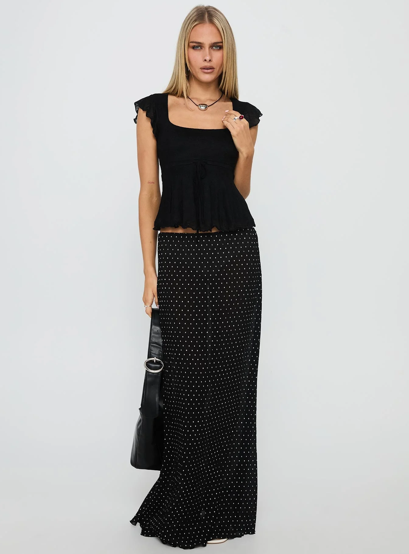 Auroraah Frill Top Black - Image 3