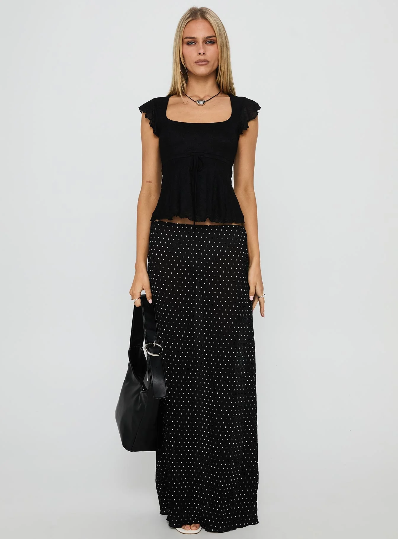 Auroraah Frill Top Black - Image 7