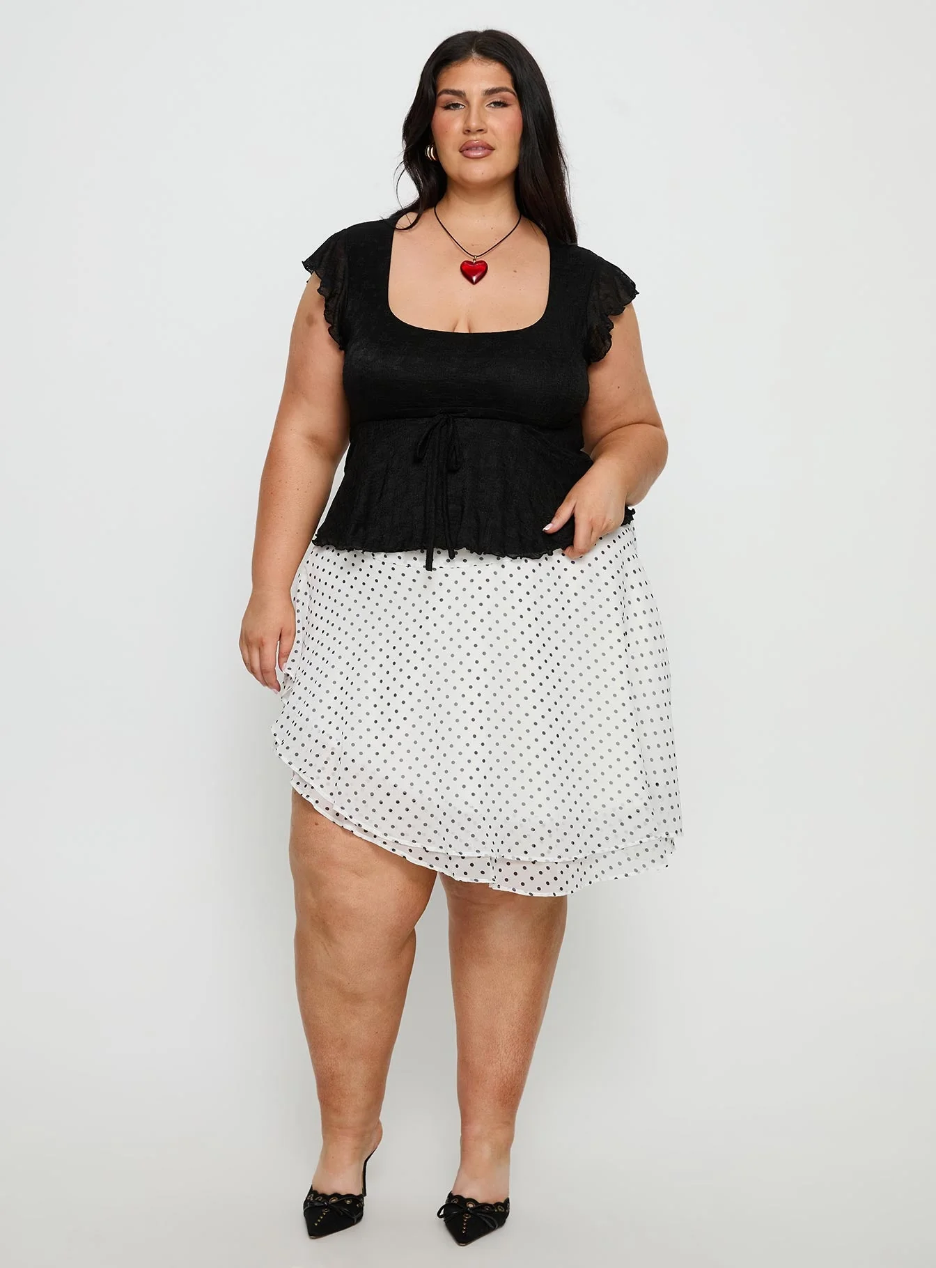 Auroraah Frill Top Black Curve - Image 2