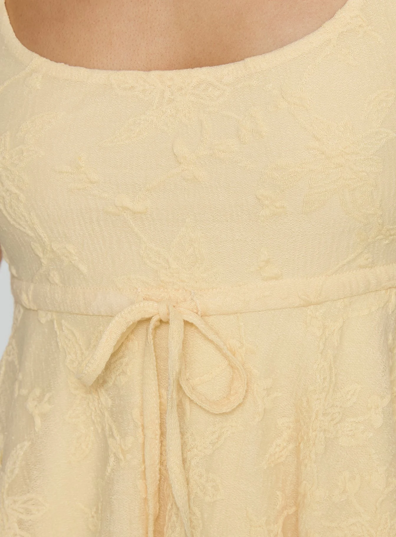 Auroraah Textured Frill Top Lemon - Image 5