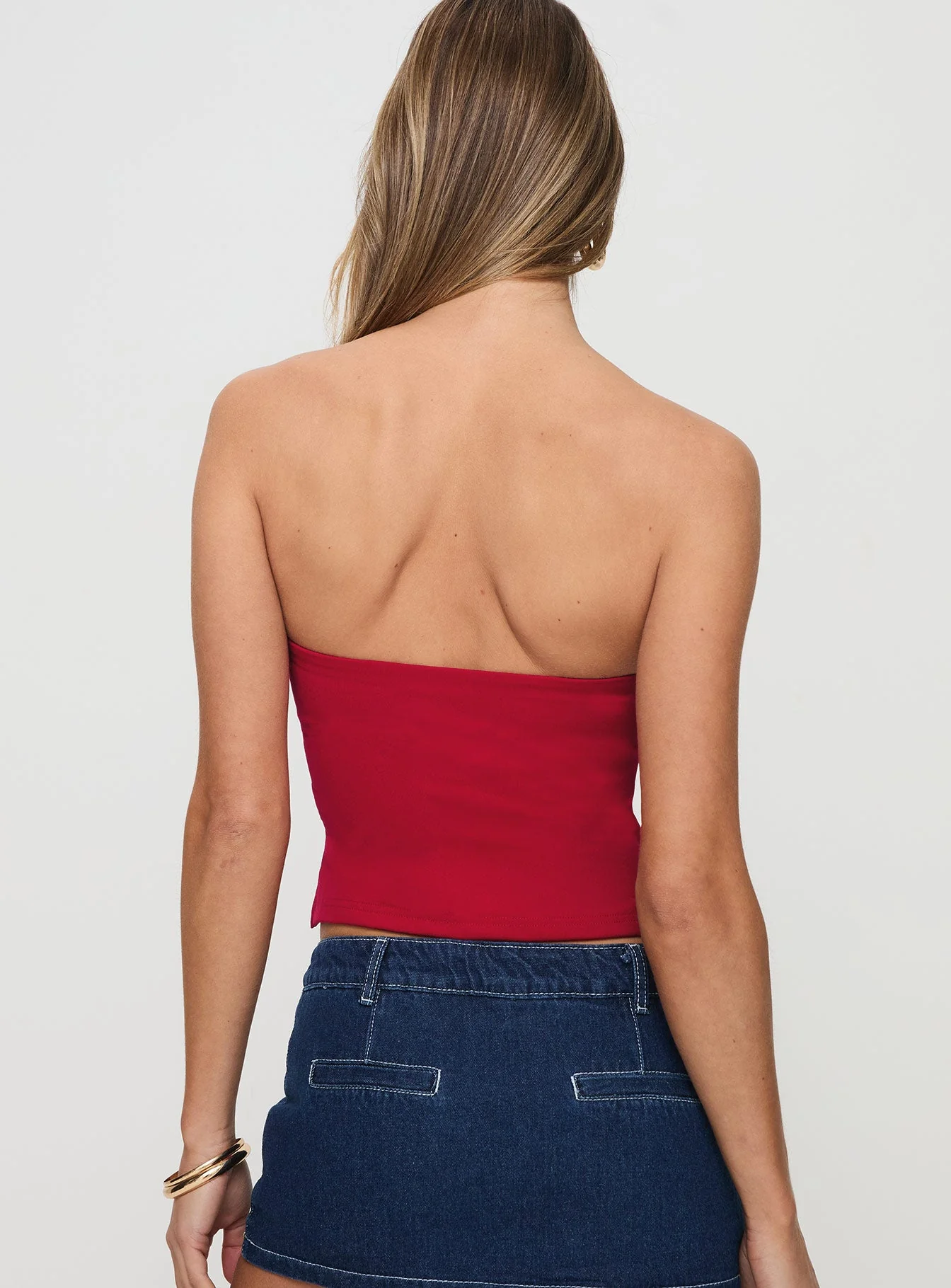 Aurorah Strapless Top Red - Image 5