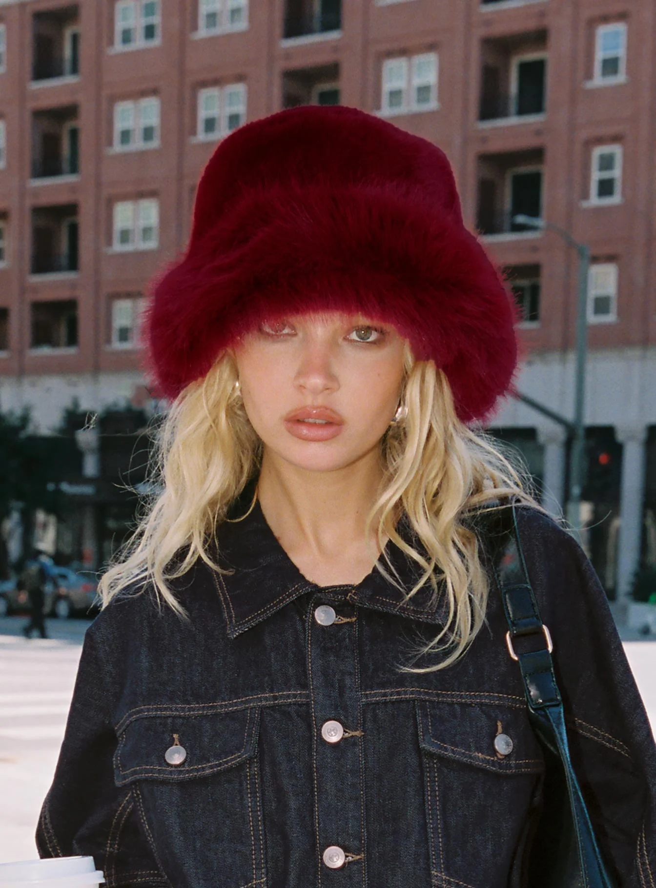 Avaah Fluffy Hat Red - Image 4