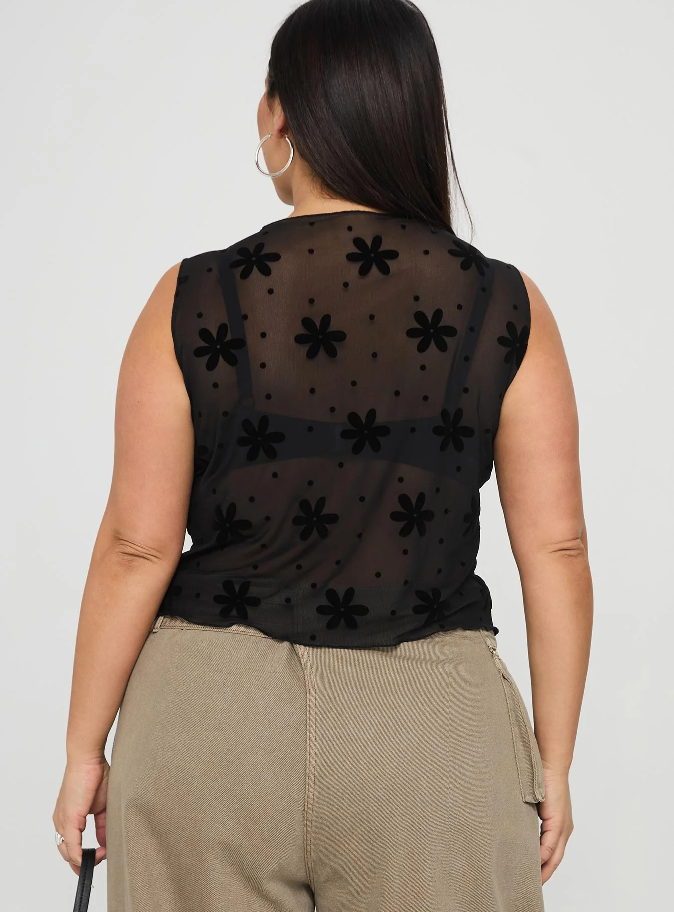 Avelaine Mesh Top Black Curve - Image 4