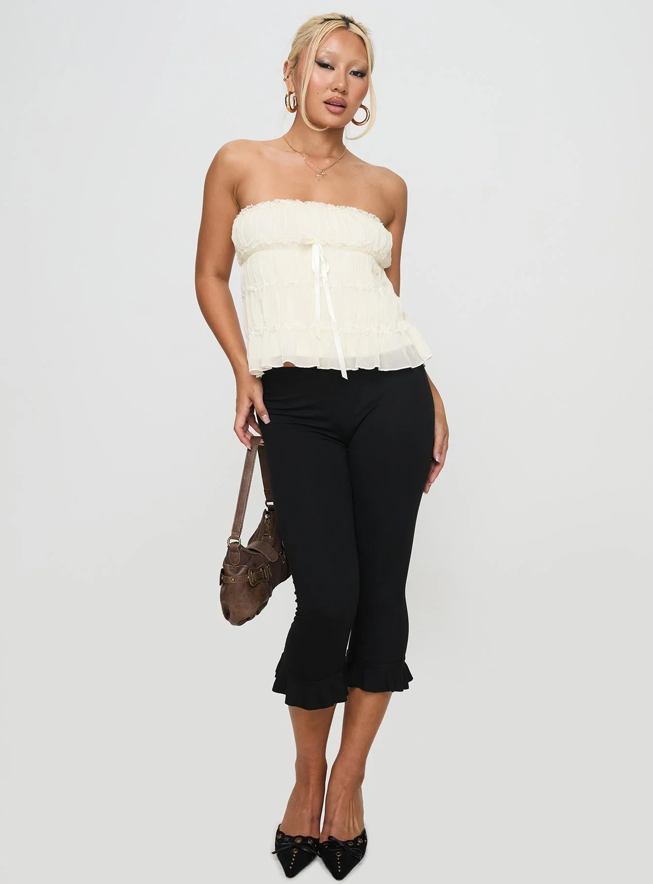 Avelina Strapless Top Cream - Image 3