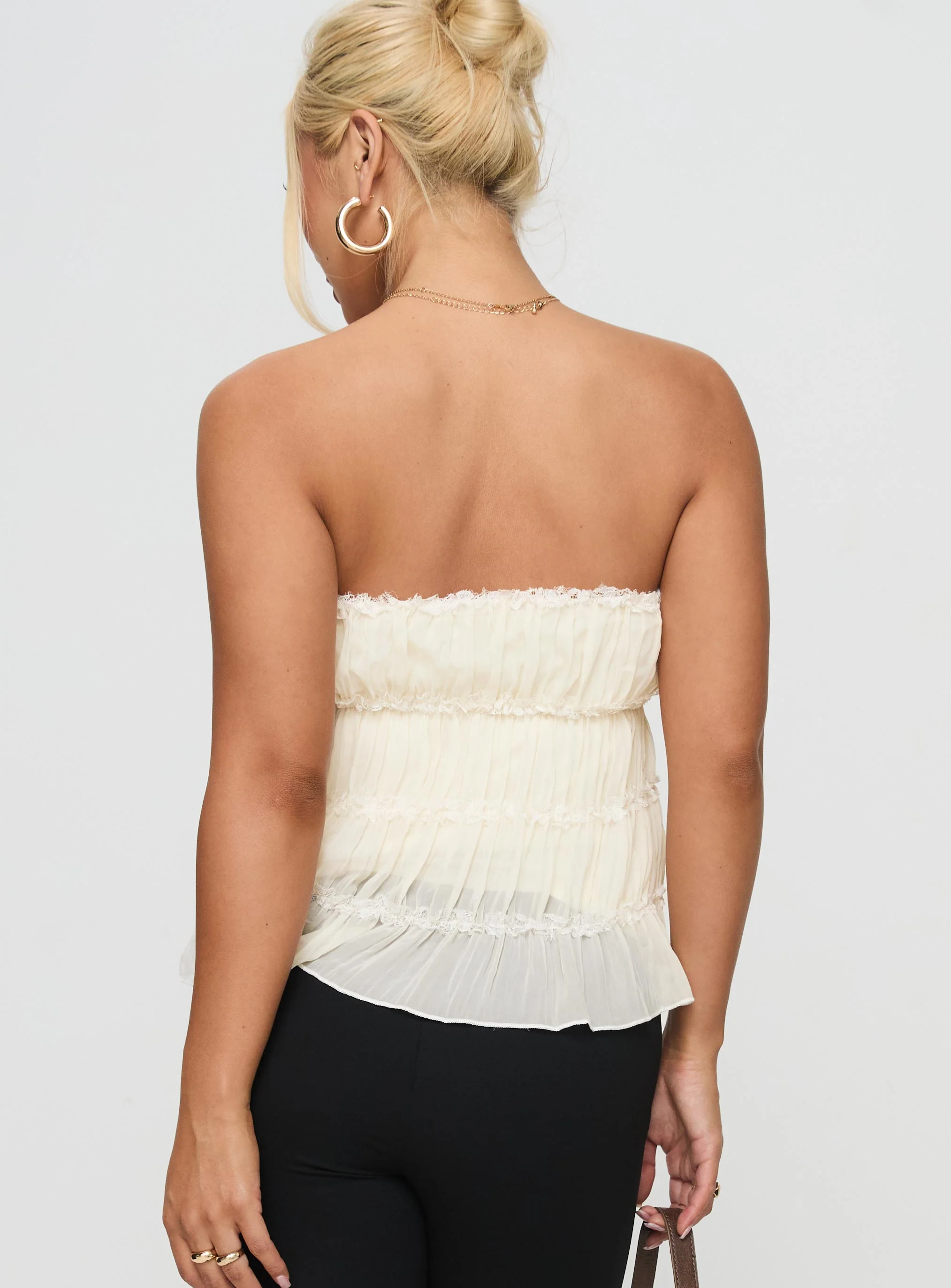 Avelina Strapless Top Cream - Image 5