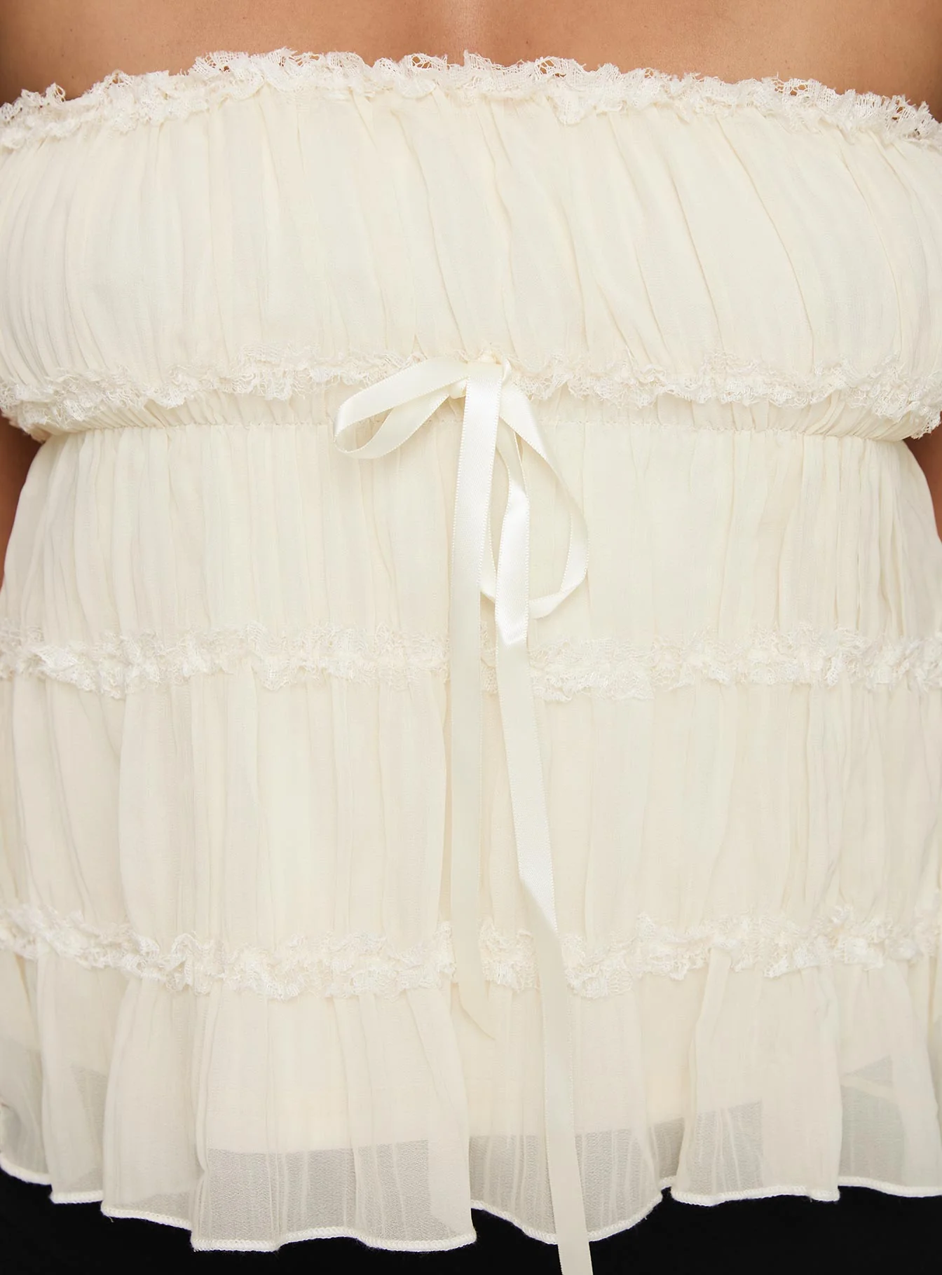 Avelina Strapless Top Cream - Image 6