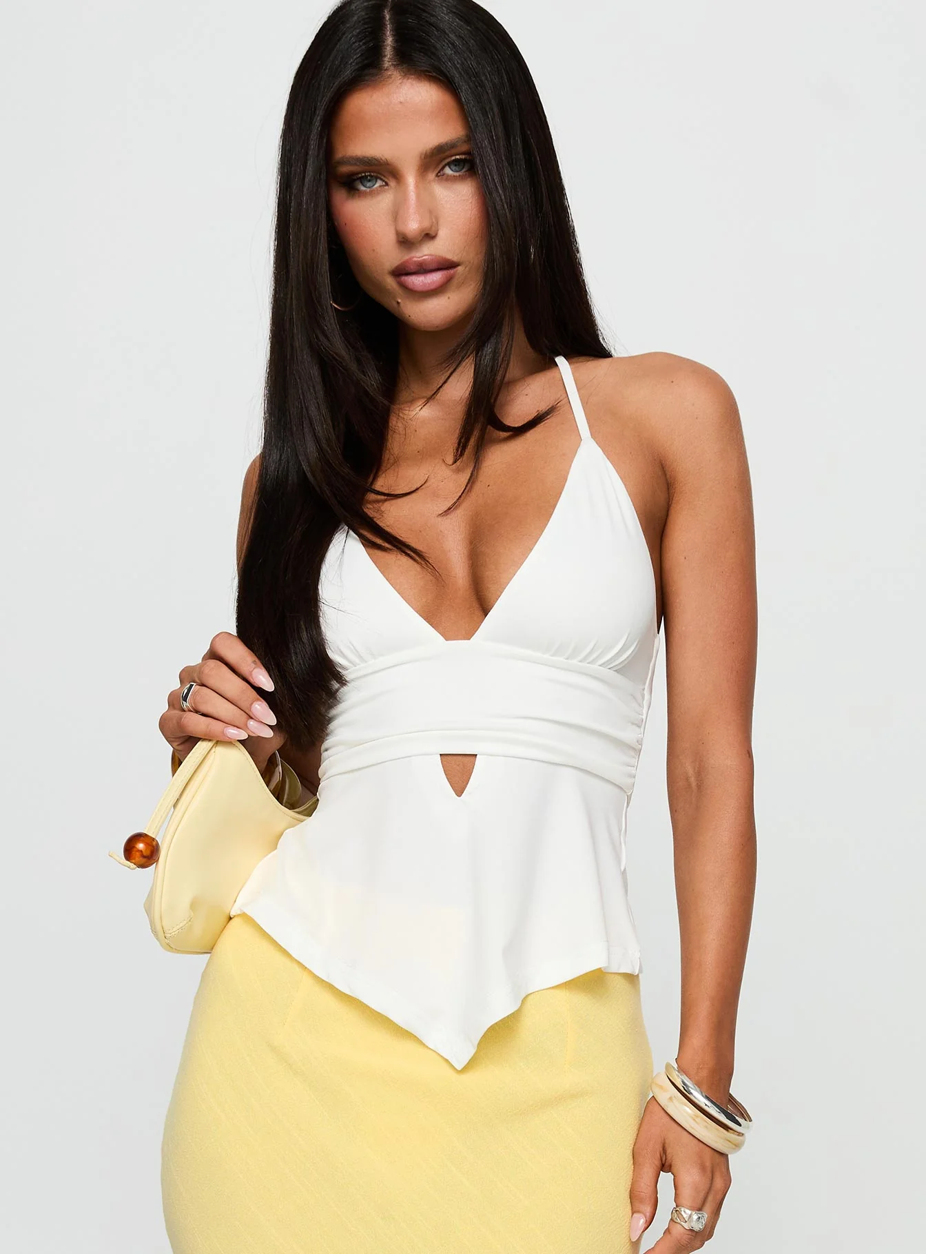 Averee Halter Top White - Image 2