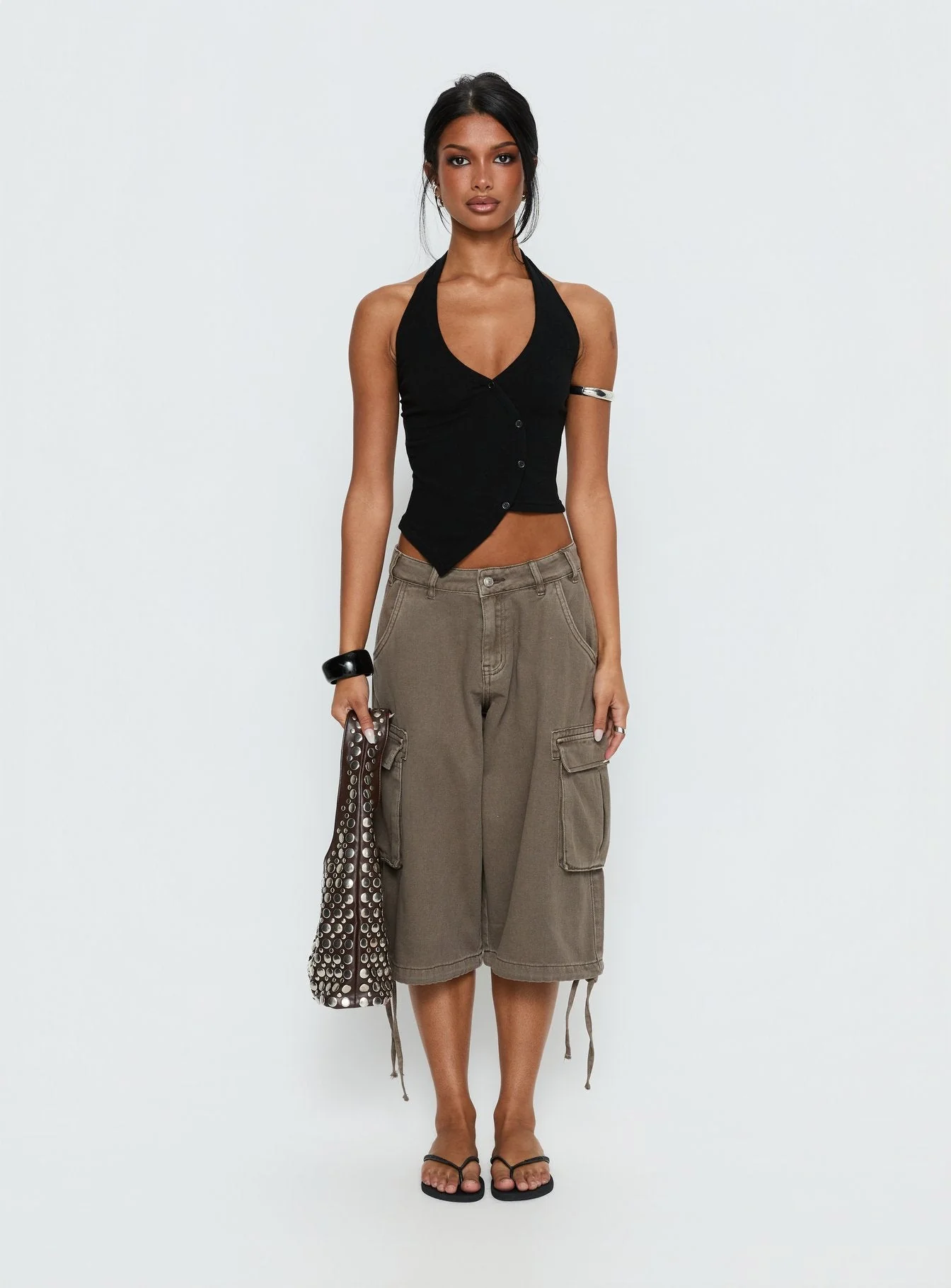 Avrilla Wrap Knit Top Black - Image 7