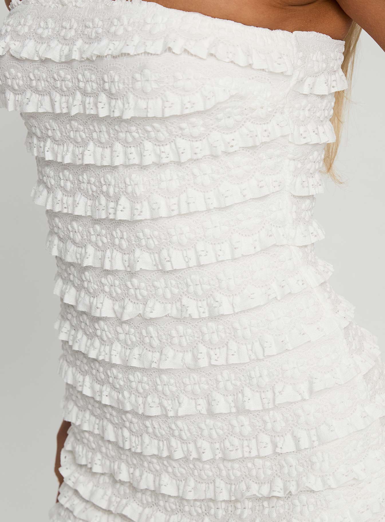 Ayver Strapless Playsuit White - Image 7