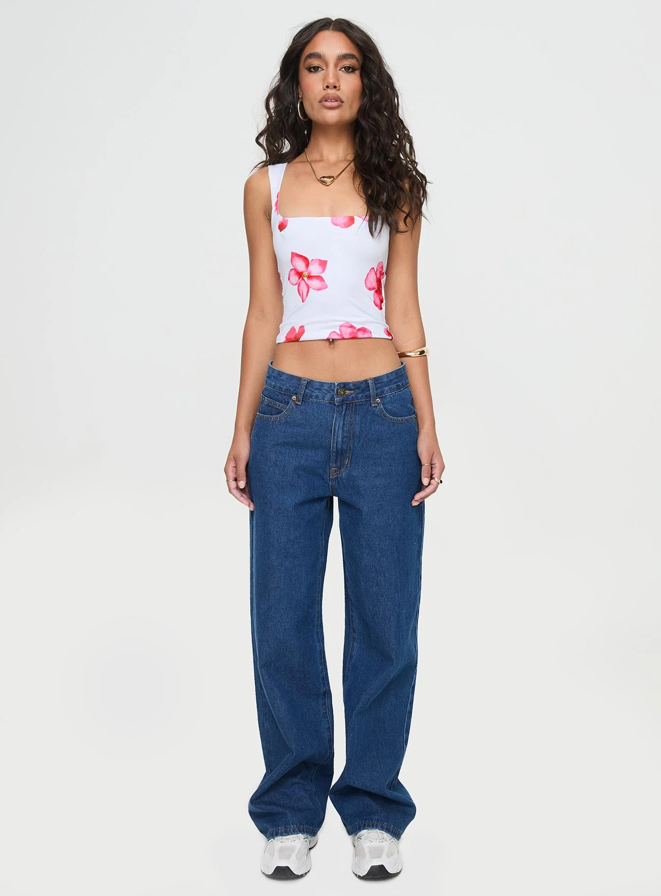 Back In Time Top White Floral - Image 7