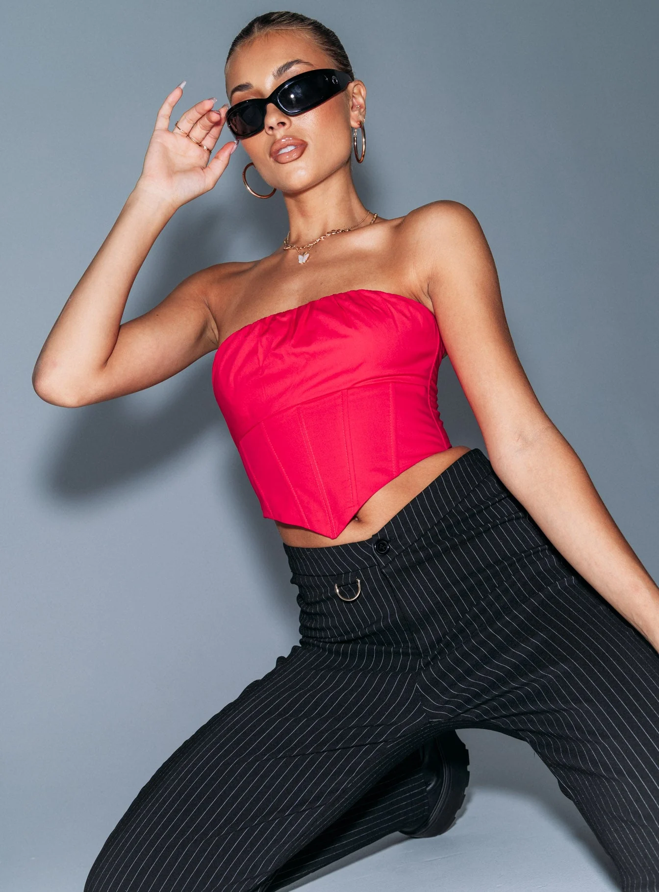 Bad Gal Bustier Red - Image 4