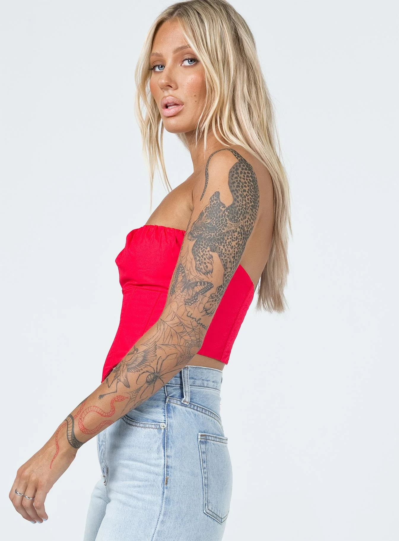 Bad Gal Bustier Red - Image 7