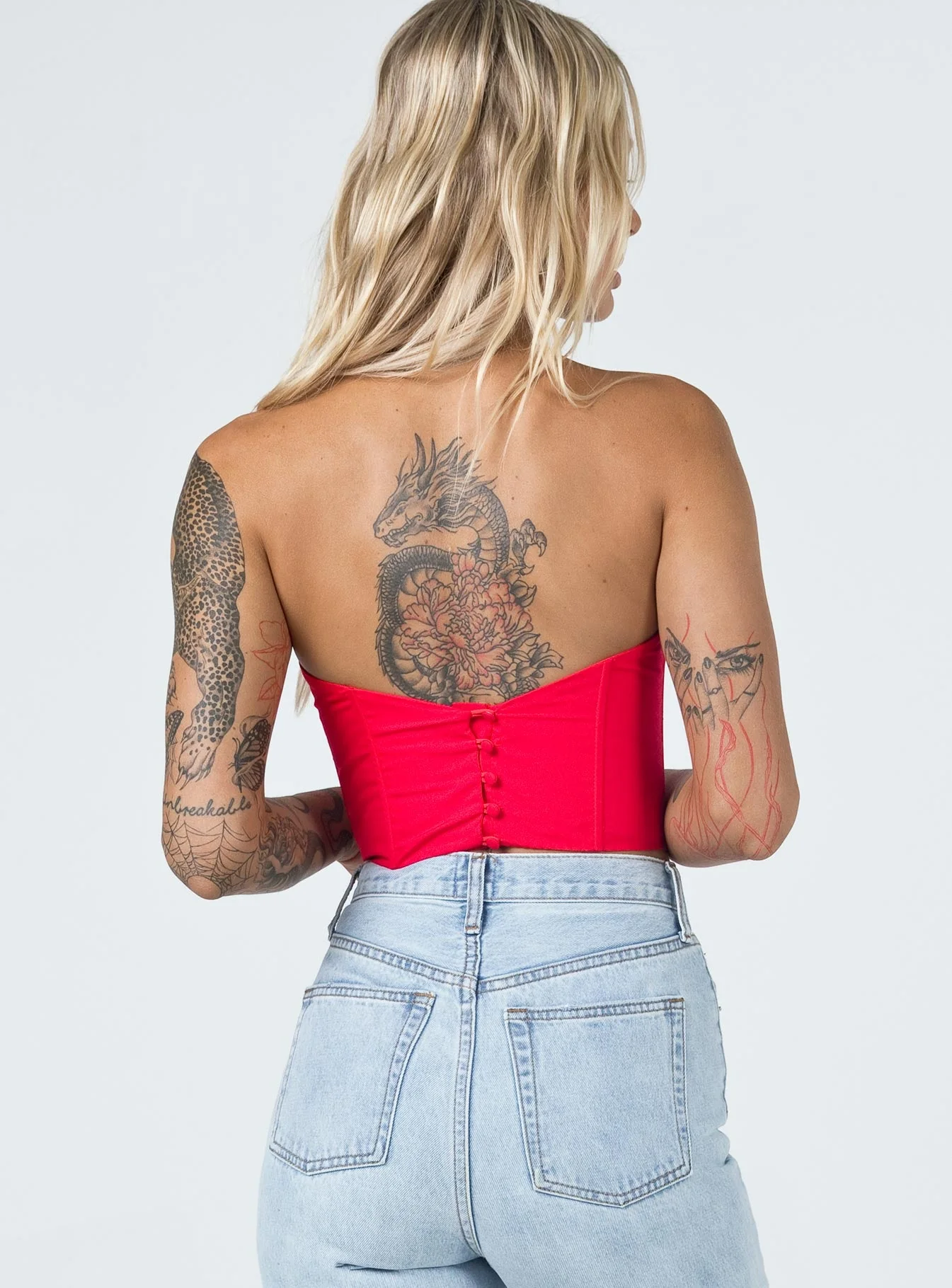 Bad Gal Bustier Red - Image 8