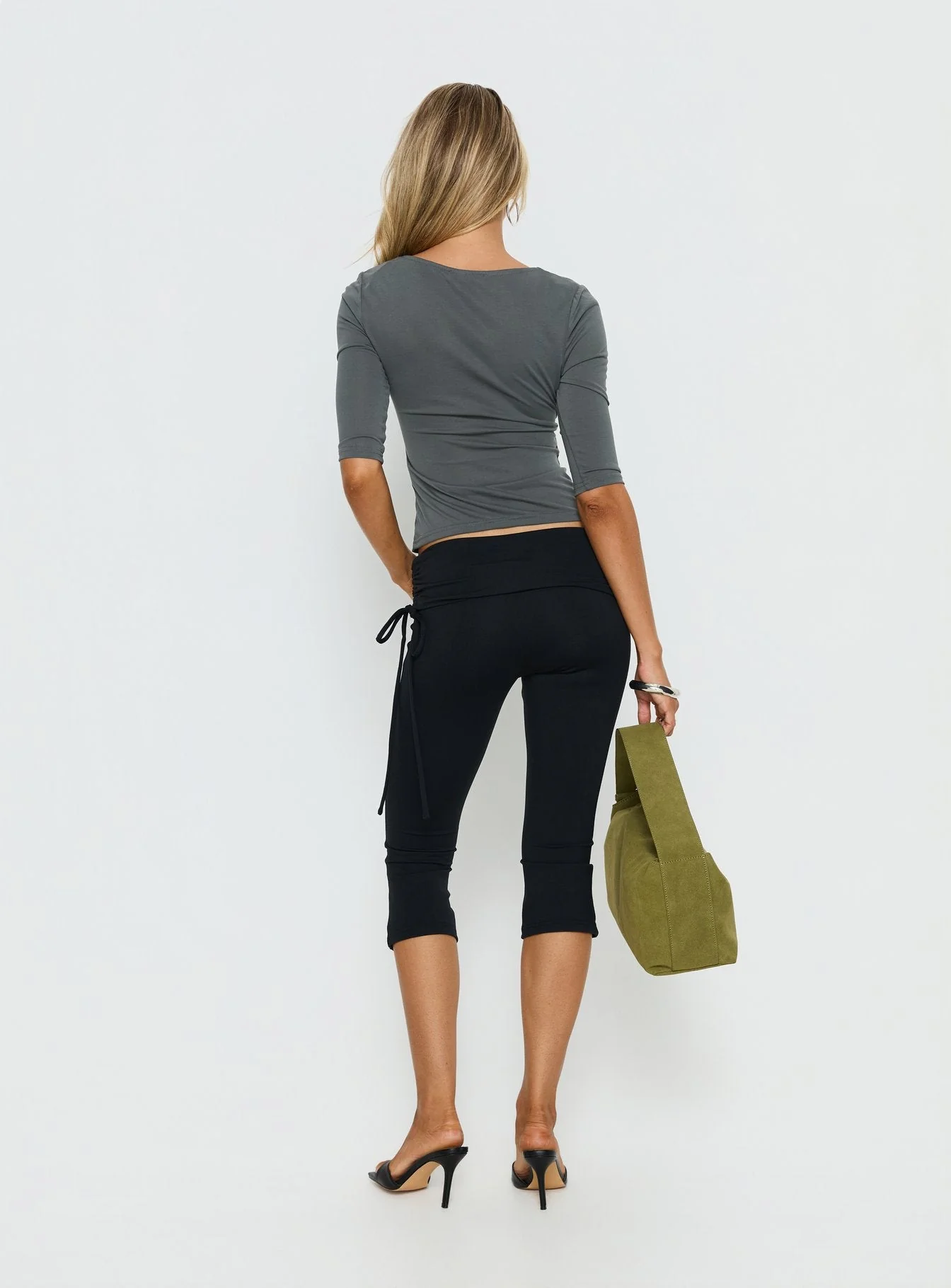 Bailor Channel Waistband Capri Pants Black - Image 5