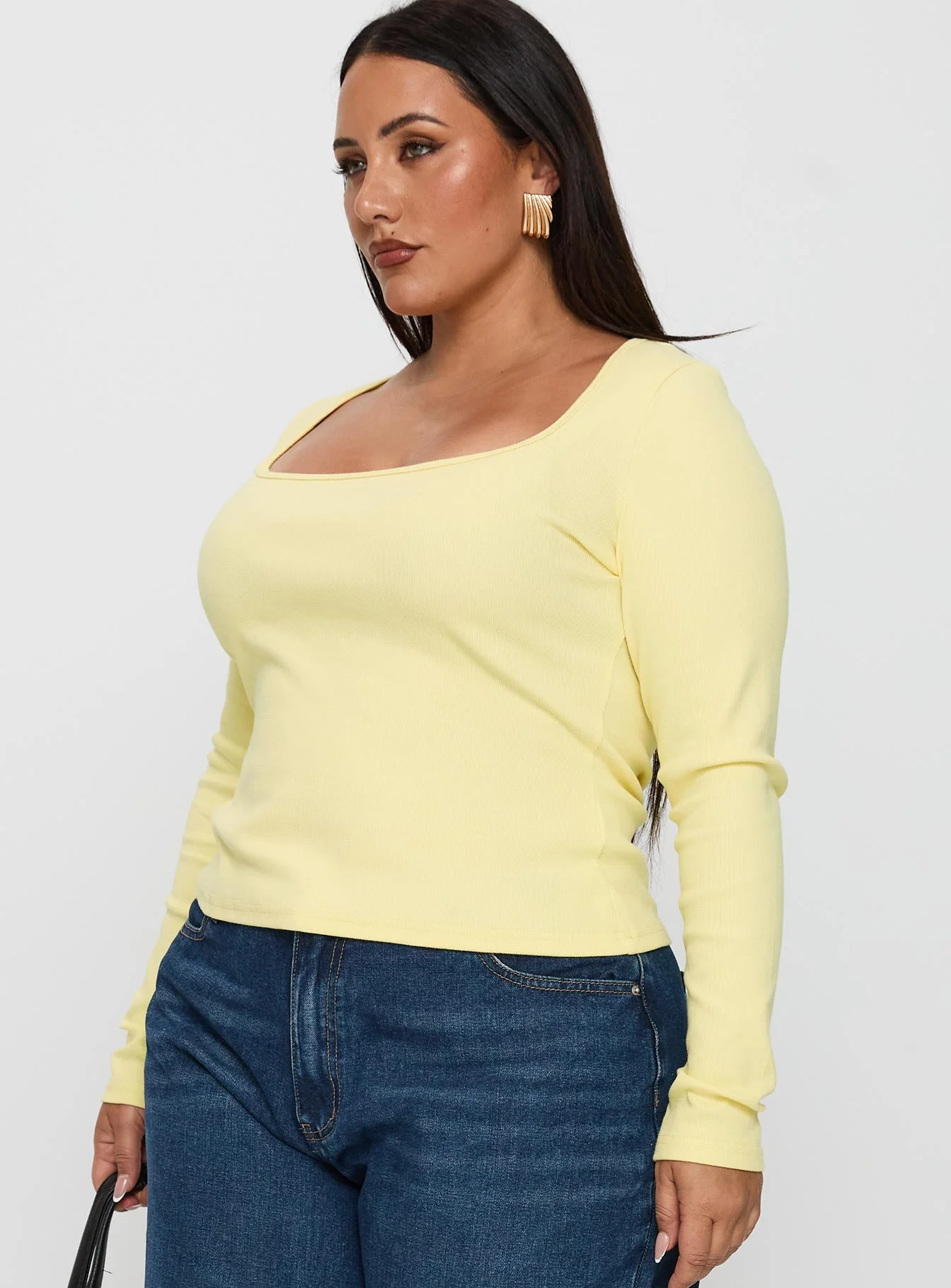 Baseline Long Sleeve Top Yellow Curve - Image 4