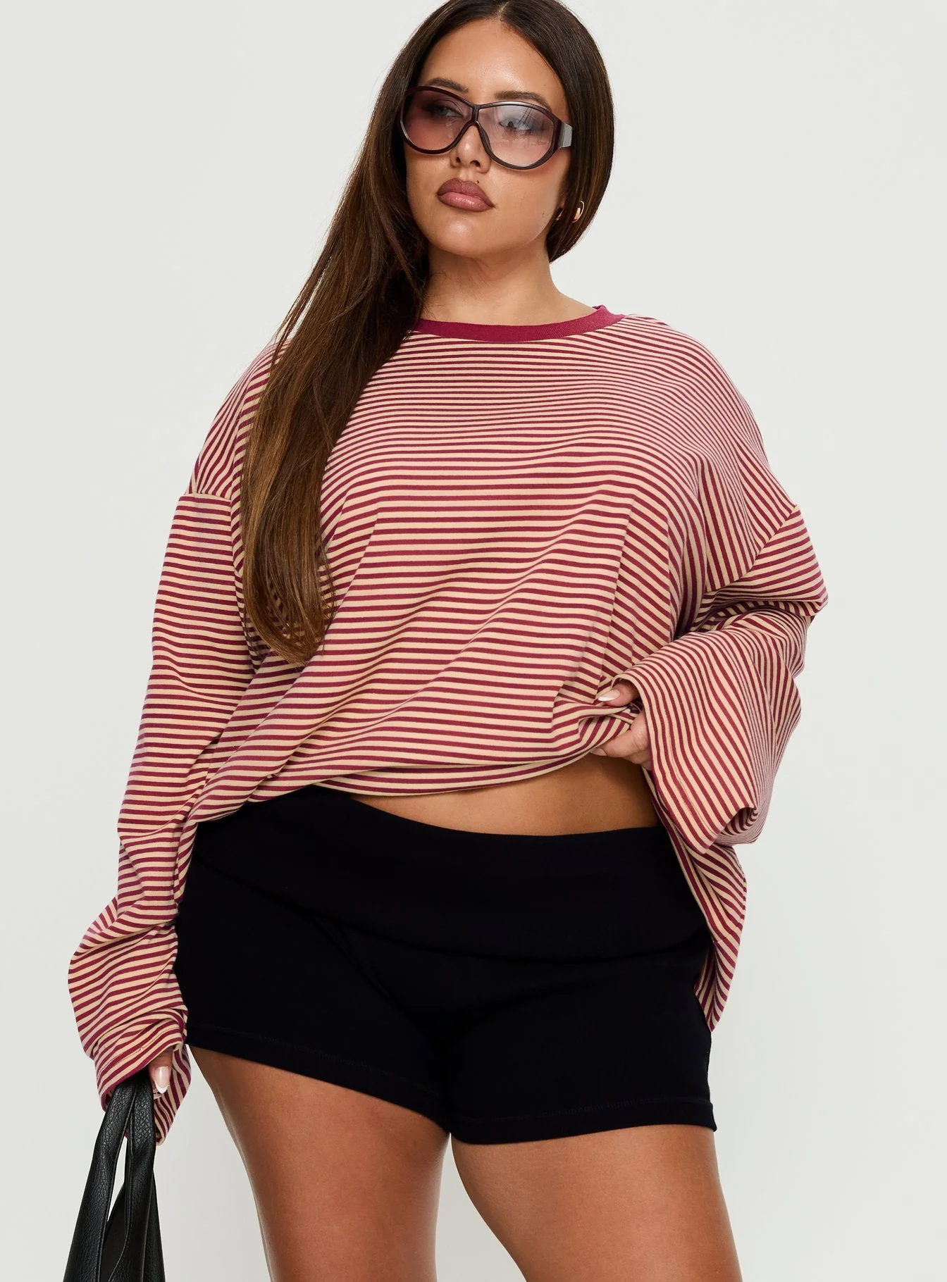 Baseline Low Rise Rib Shorts Black Curve - Image 2