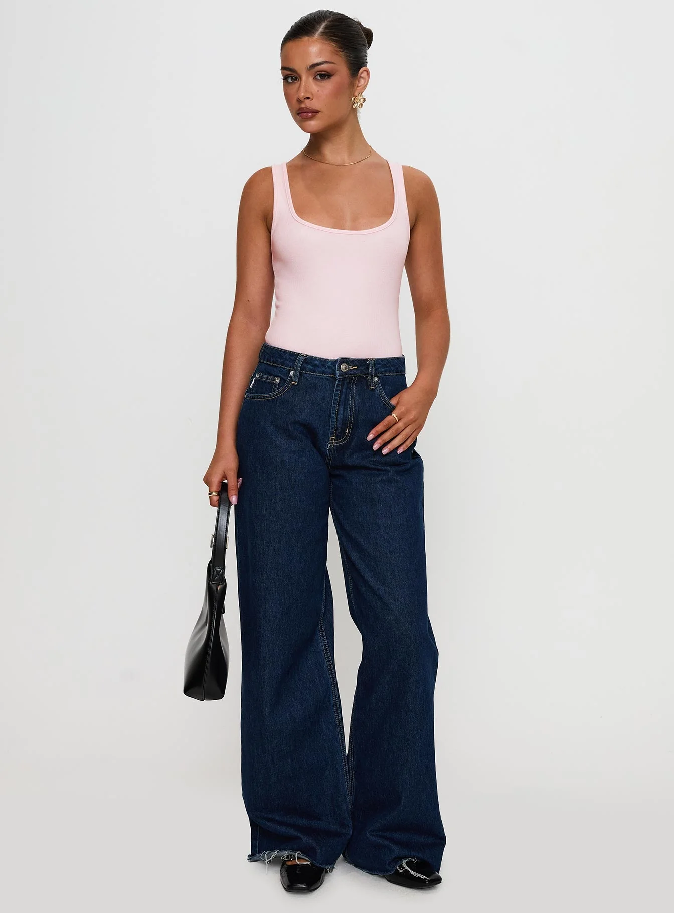 Baseline Rib Bodysuit Pink - Image 3