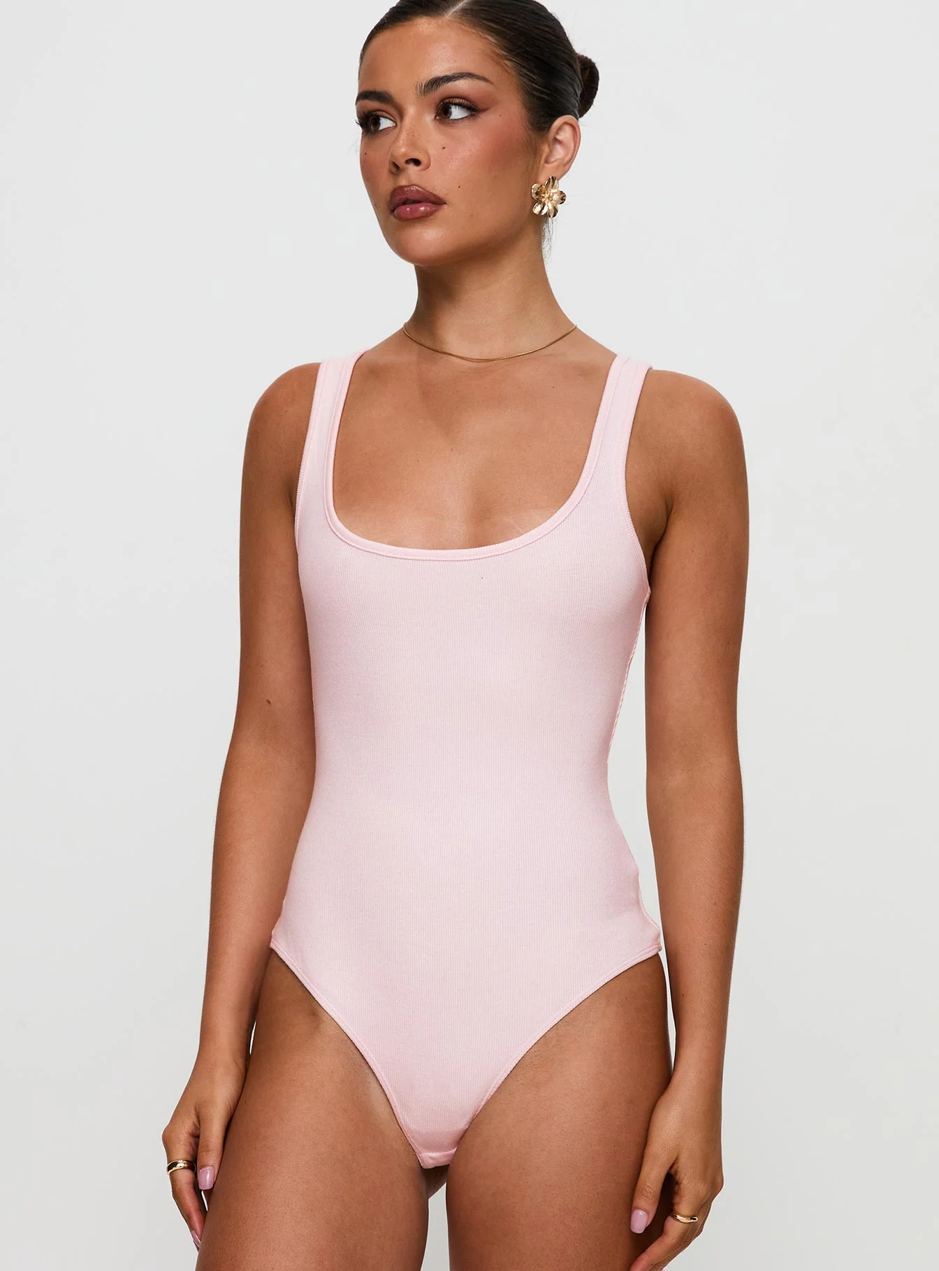 Baseline Rib Bodysuit Pink - Image 7