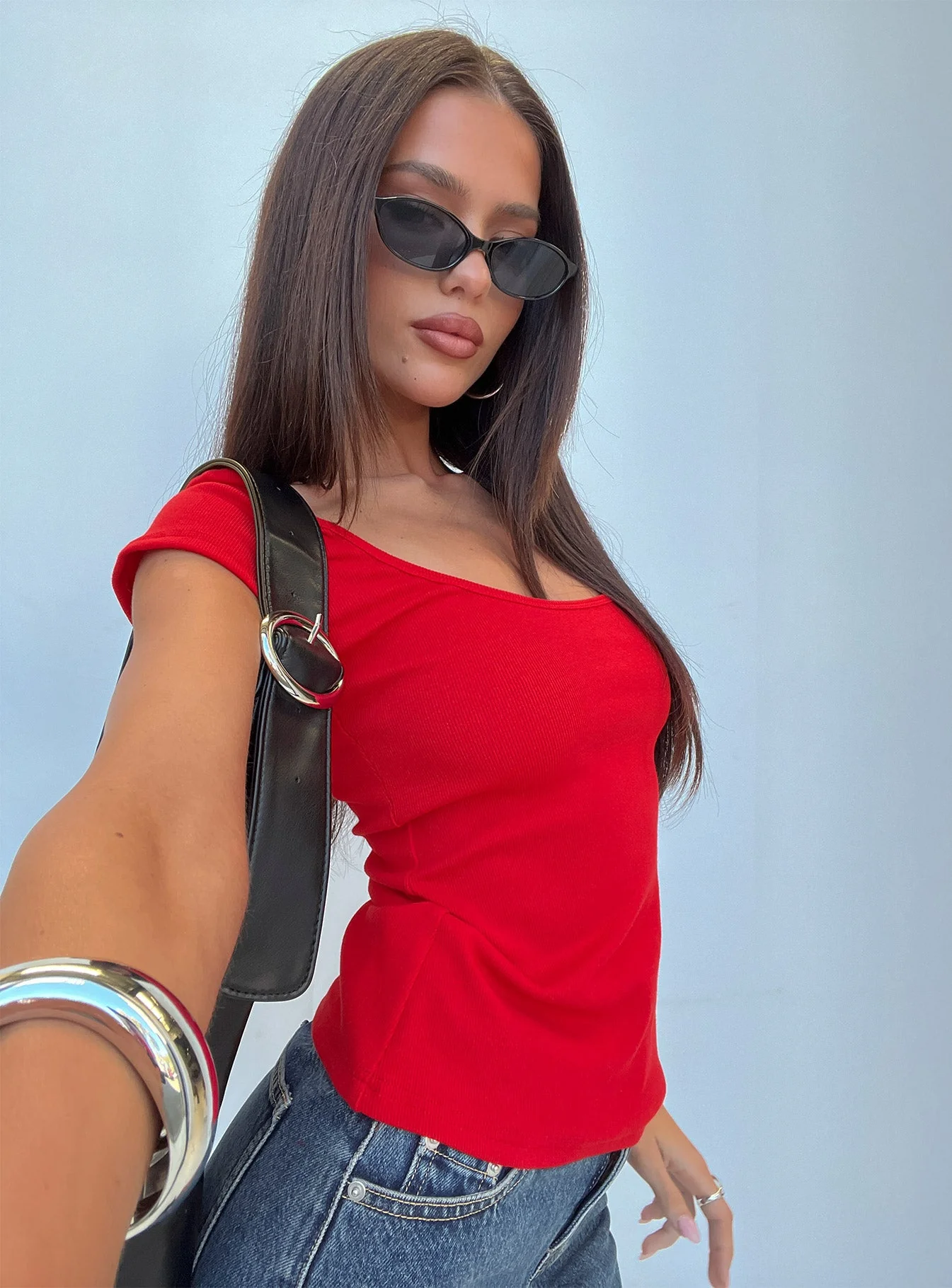 Baseline Scoop Tee Red - Image 8