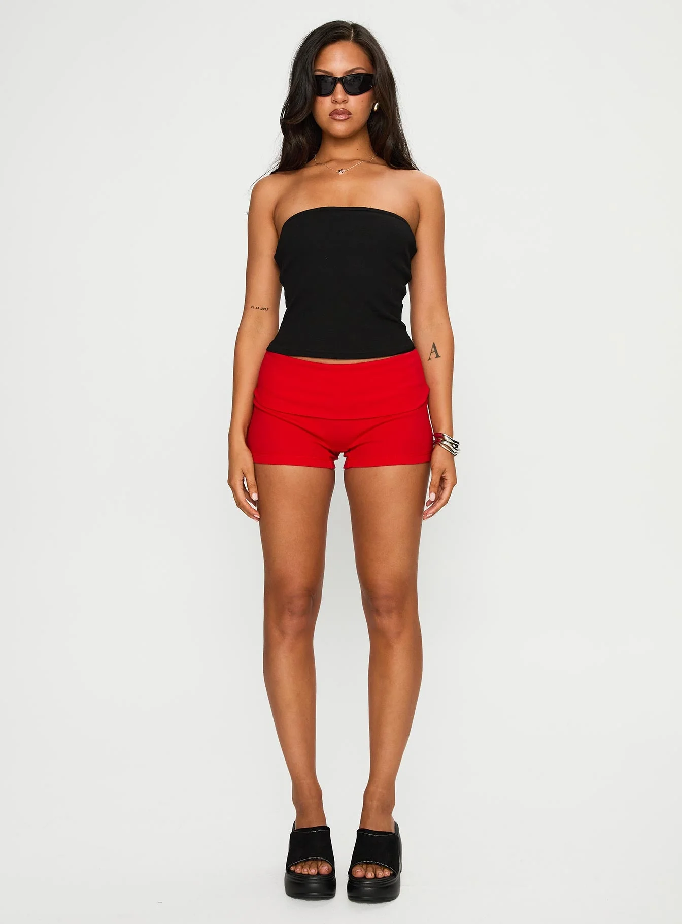 Baseline Strapless Rib Top Black - Image 7